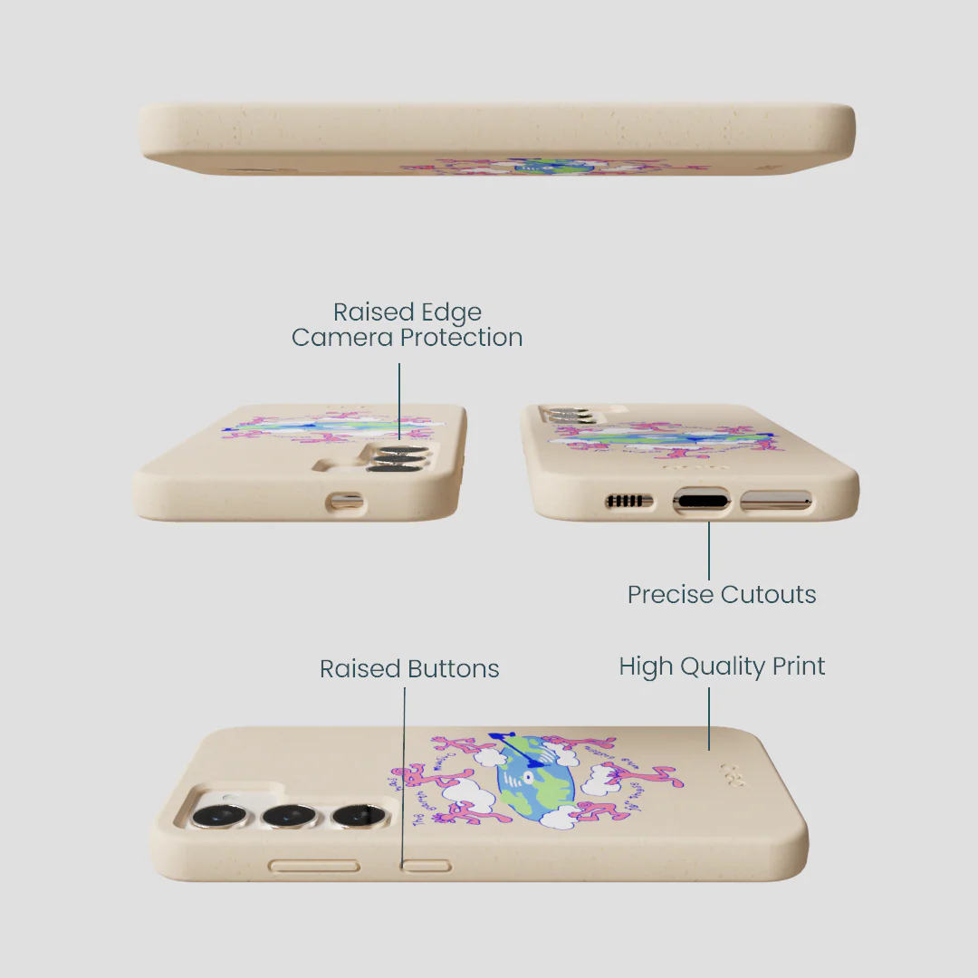 Seashell Earth Music Samsung Galaxy S24 Case - Image 3