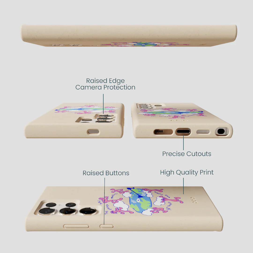 Seashell Earth Music Samsung Galaxy S24 Ultra Case - Image 3