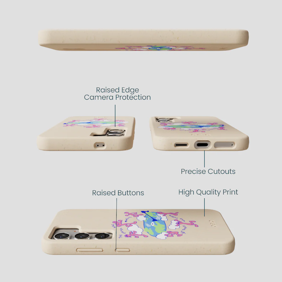 Seashell Earth Music Samsung Galaxy S25 Case - Image 3