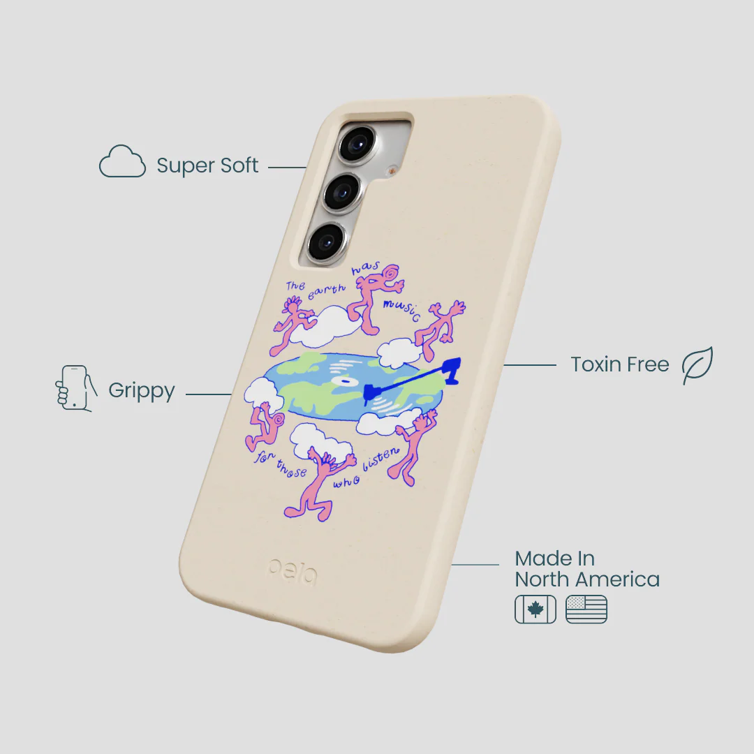 Seashell Earth Music Samsung Galaxy S25 Case - Image 4
