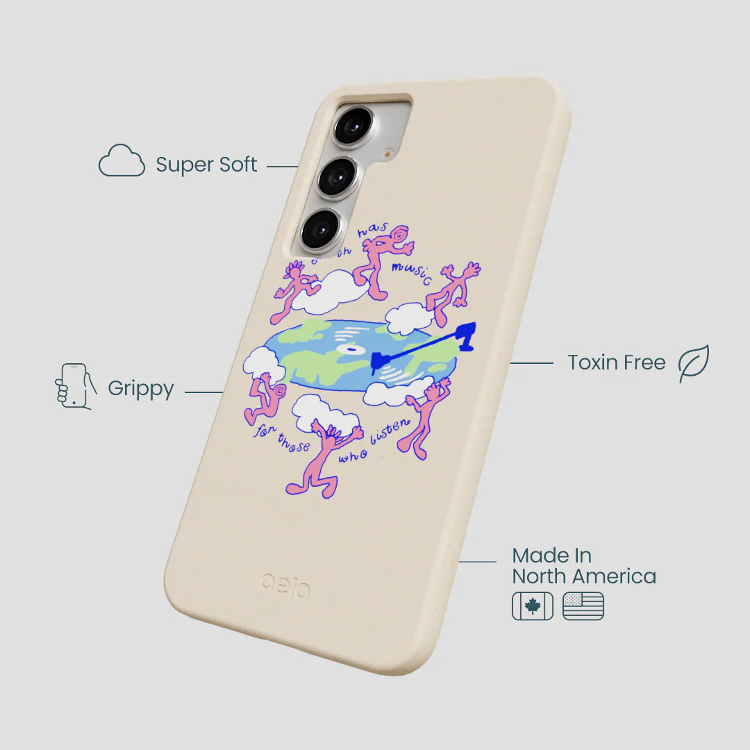 Seashell Earth Music Samsung Galaxy S25+(Plus) Case - Image 4