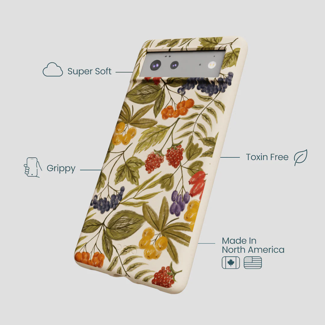 Seashell Fall Berries Google Pixel 6a Case - Image 4