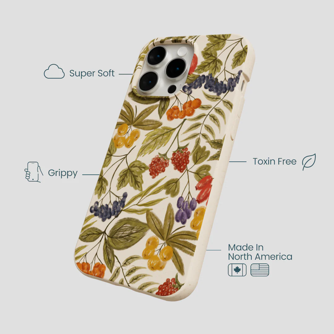 Seashell Fall Berries iPhone 15 Pro Max Case - Image 4