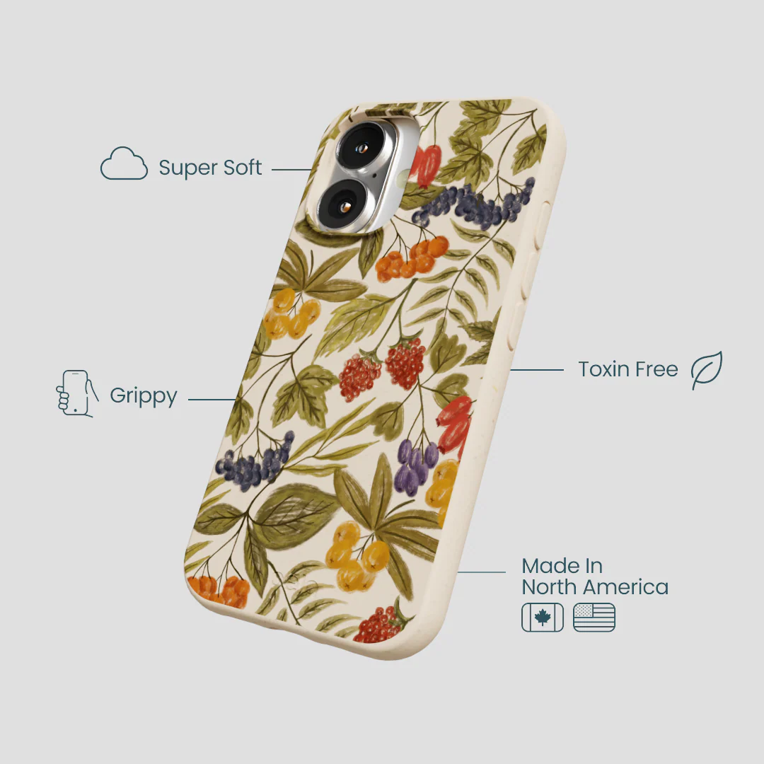 Seashell Fall Berries iPhone 16 Case - Image 4