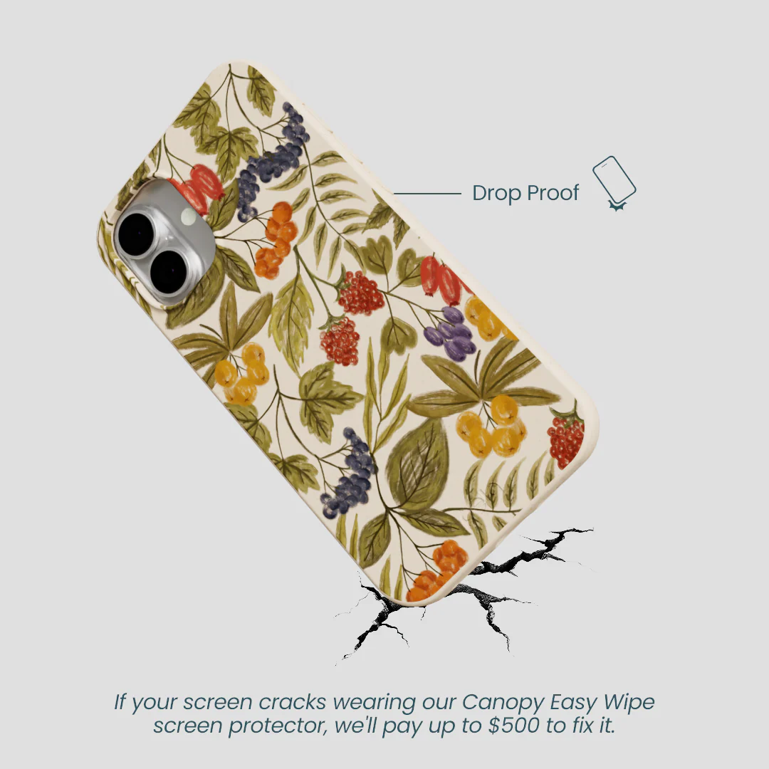 Seashell Fall Berries iPhone 16 Plus Case - Image 5