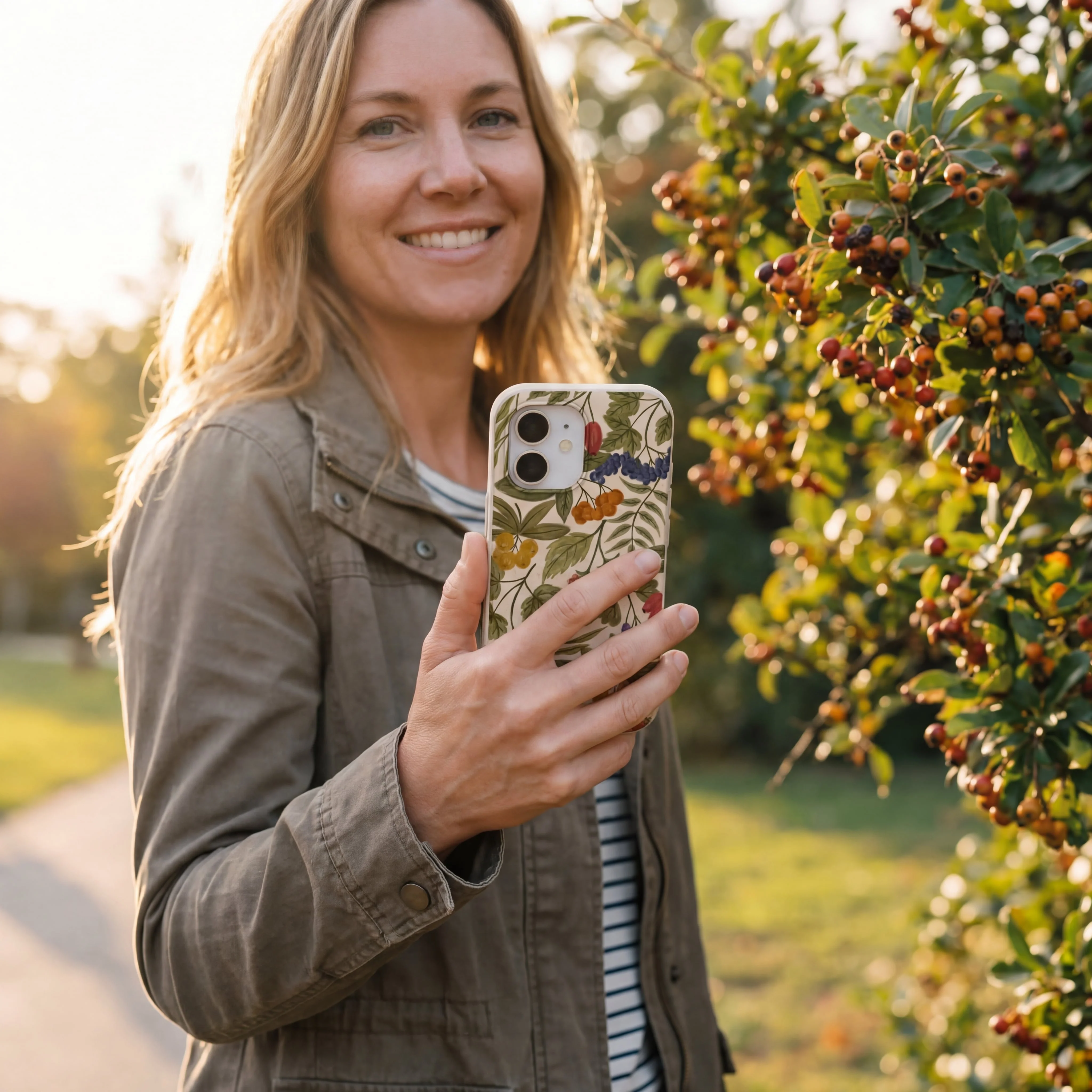 Seashell Fall Berries iPhone 17 Pro Max Case - Image 2