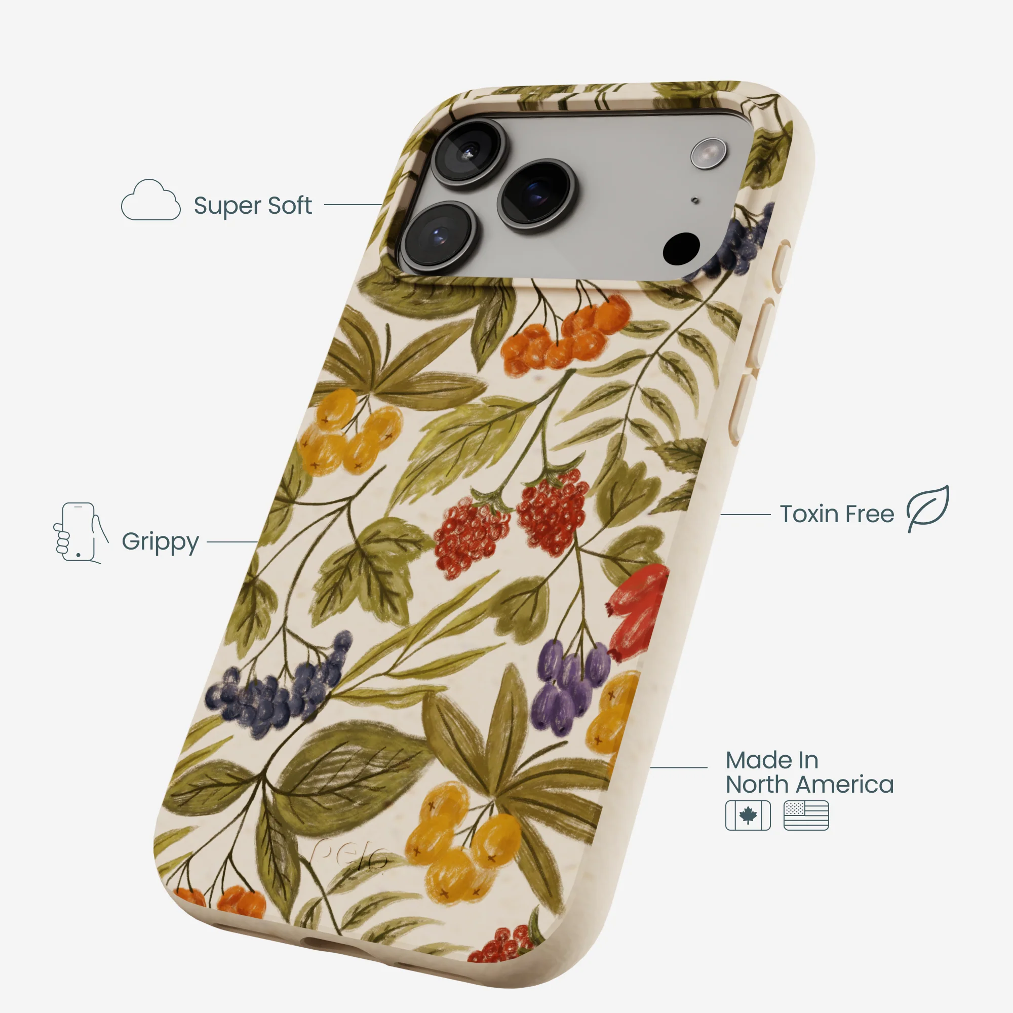 Seashell Fall Berries iPhone 17 Pro Max Case - Image 4