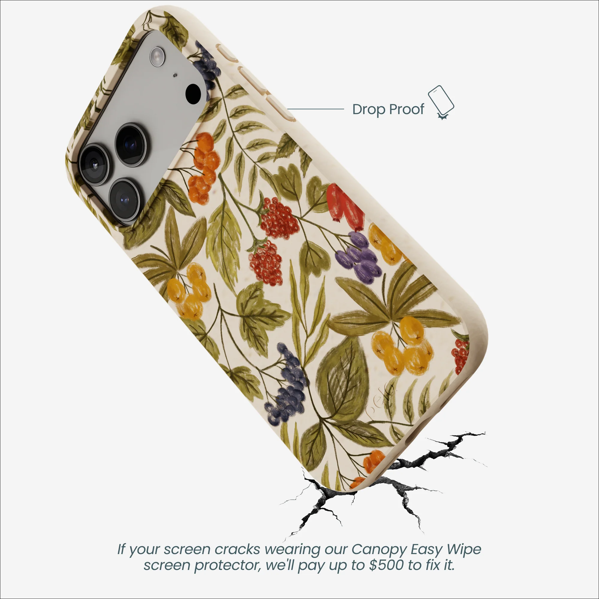Seashell Fall Berries iPhone 17 Pro Max Case - Image 5