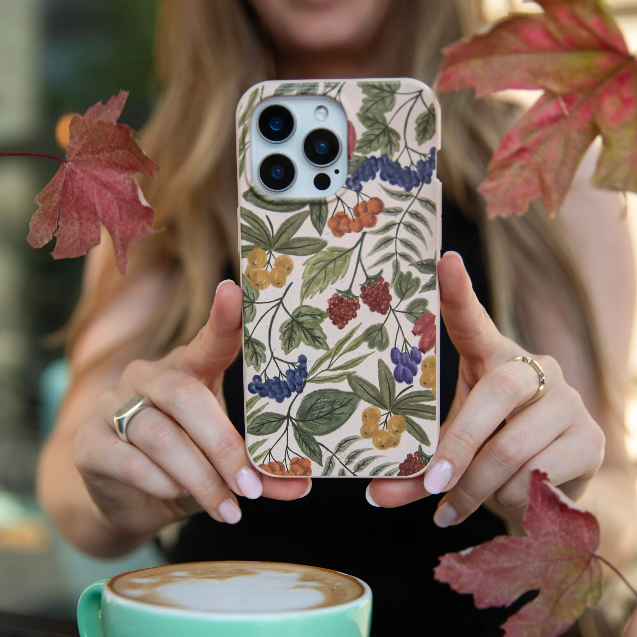 Seashell Fall Berries iPhone Air Case - Image 10
