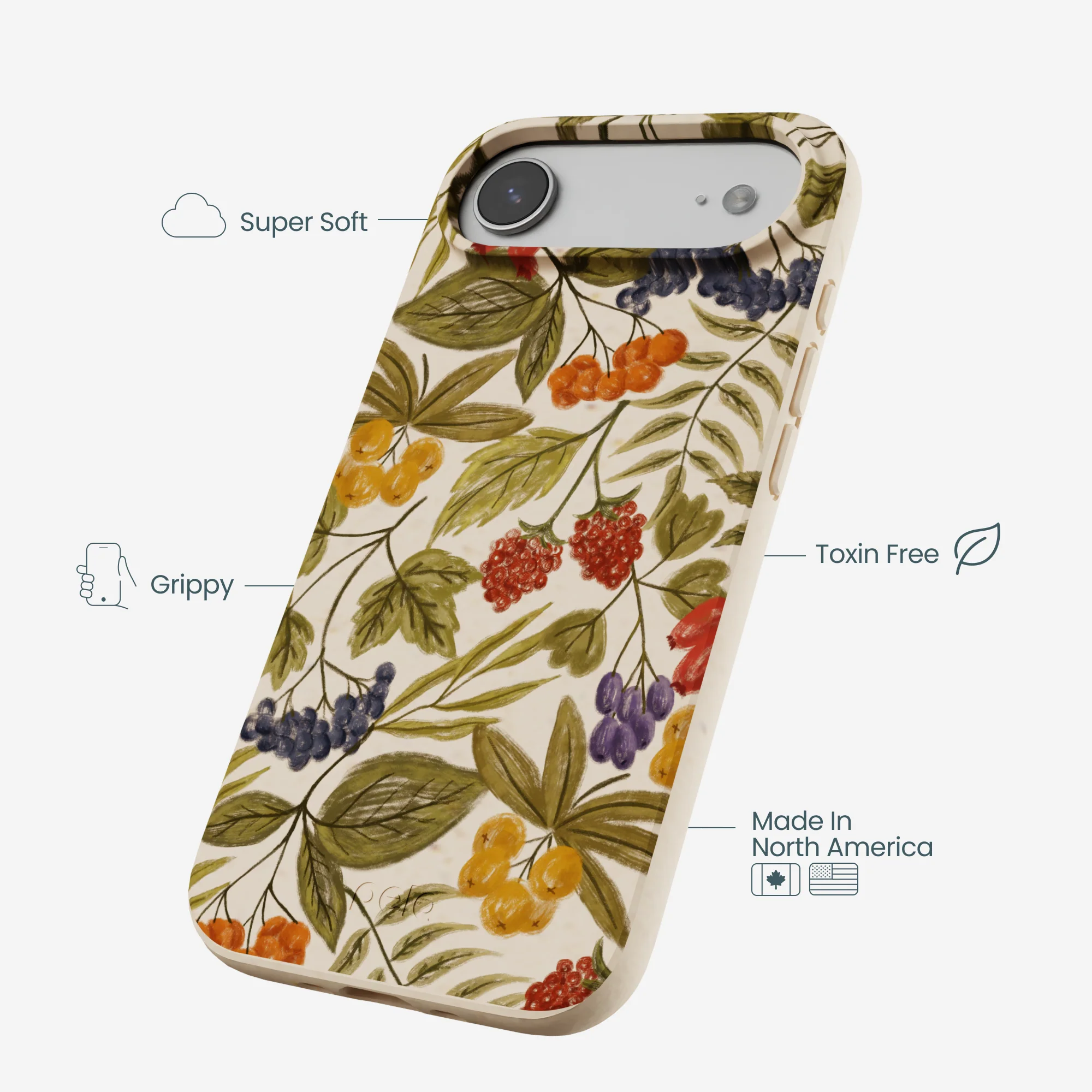 Seashell Fall Berries iPhone Air Case - Image 4