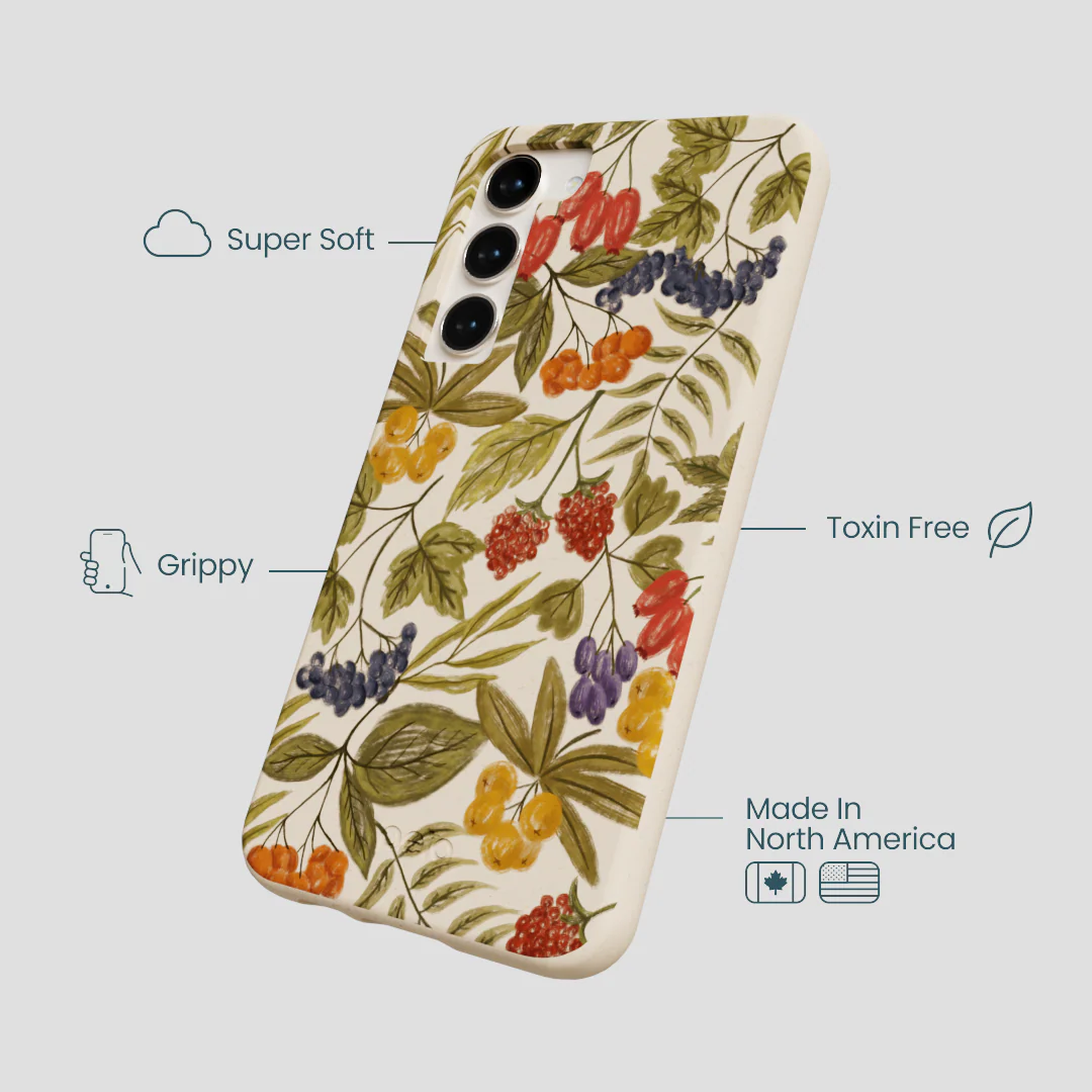 Seashell Fall Berries Samsung Galaxy S23+(Plus) Case - Image 4