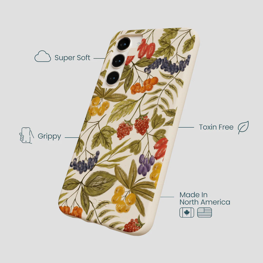 Seashell Fall Berries Samsung Galaxy S24+(Plus) Case - Image 4