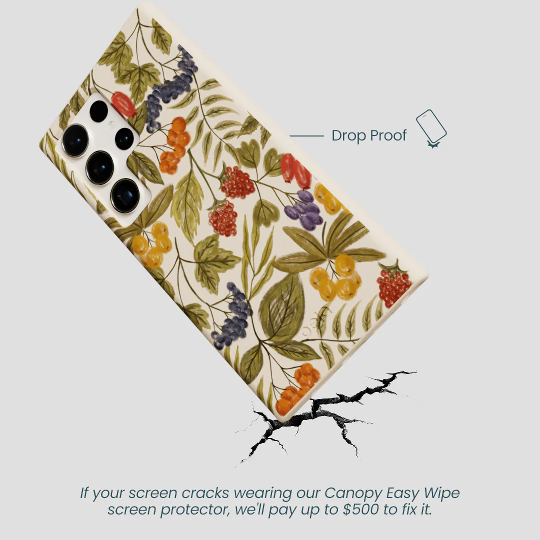 Seashell Fall Berries Samsung Galaxy S24 Ultra Case - Image 5