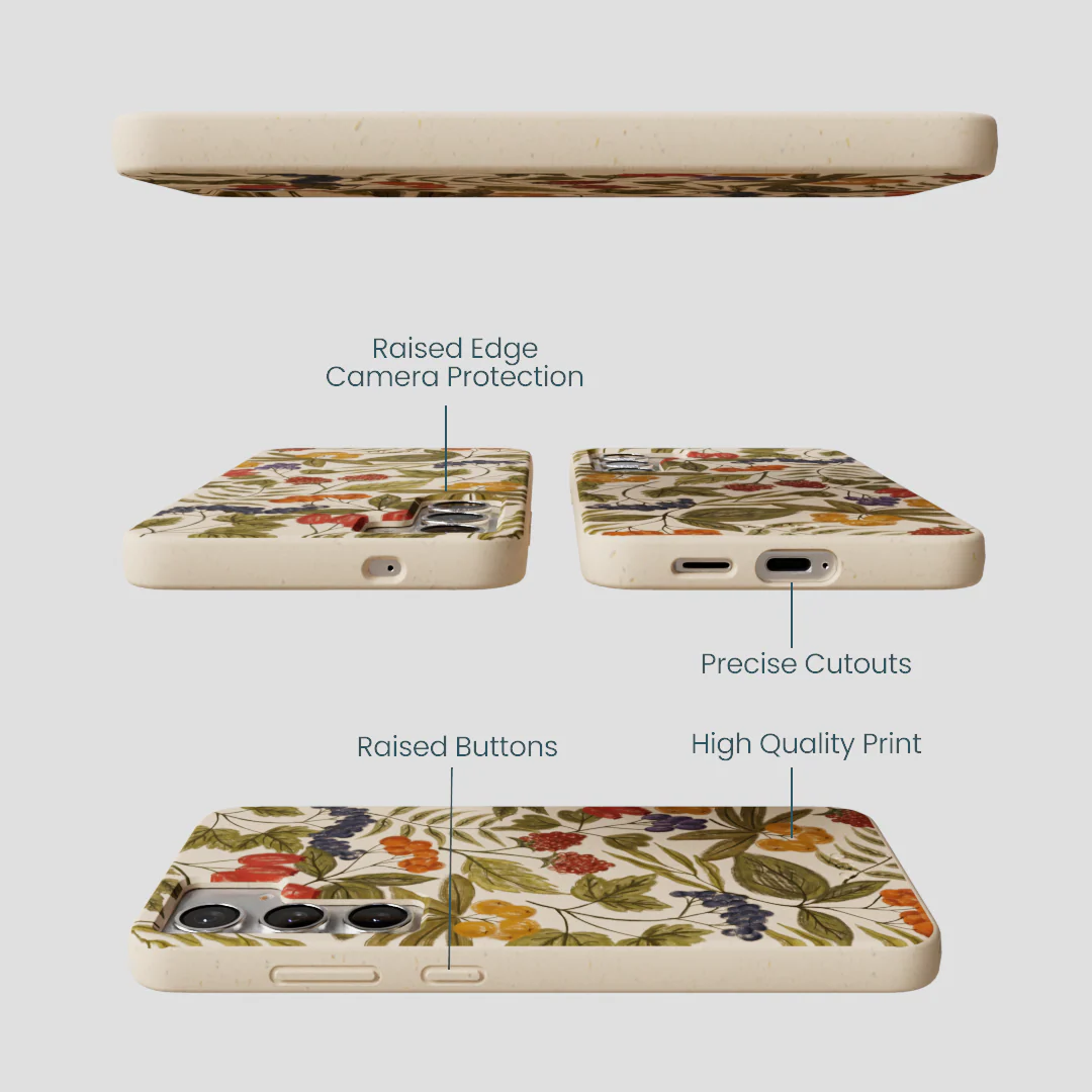 Seashell Fall Berries Samsung Galaxy S25+(Plus) Case - Image 3