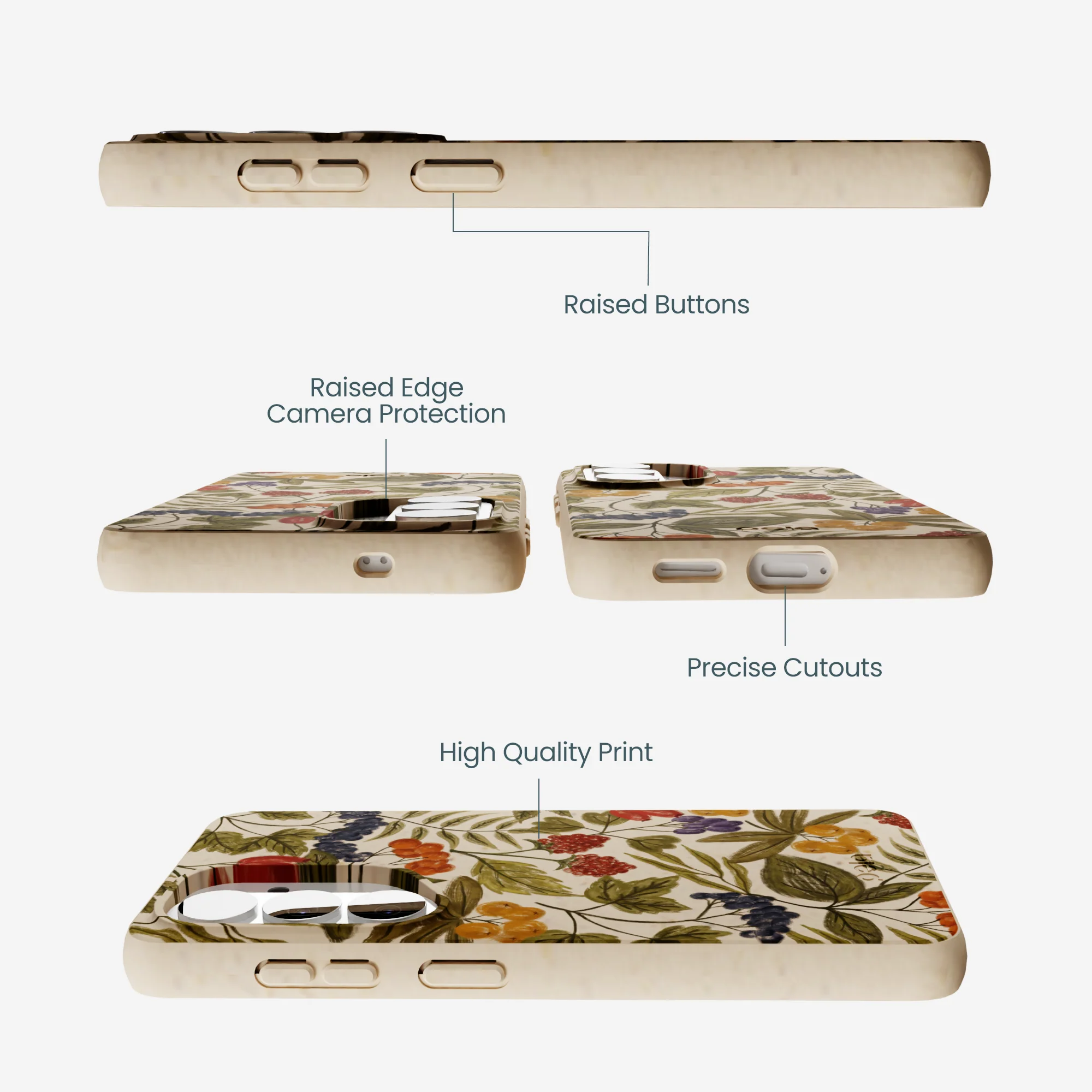 Seashell Fall Berries Samsung Galaxy S26 Case - Image 3