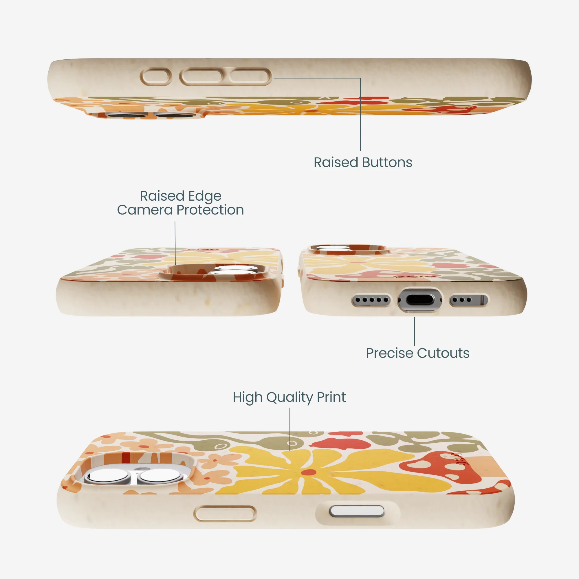 Seashell Fall Flourish iPhone 17 Case - Image 3