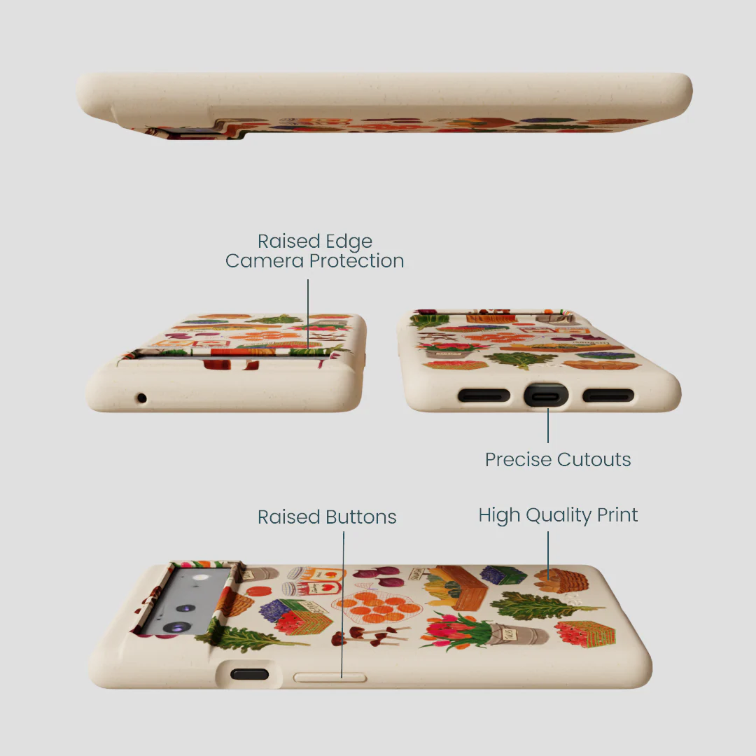 Seashell Farm Market Google Pixel 6a Case - Image 3