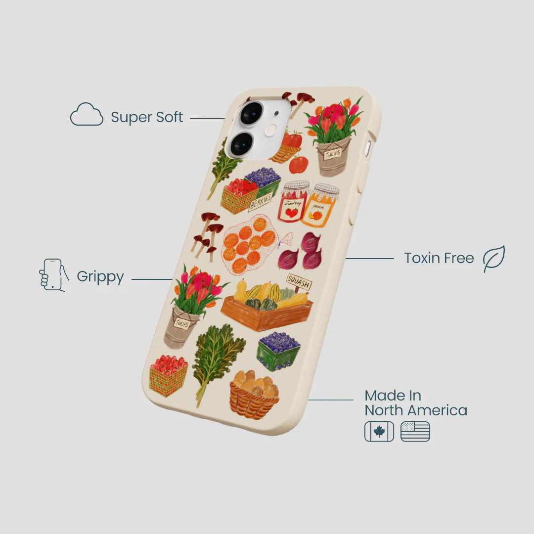 Seashell Farm Market iPhone 12 Mini Case - Image 4