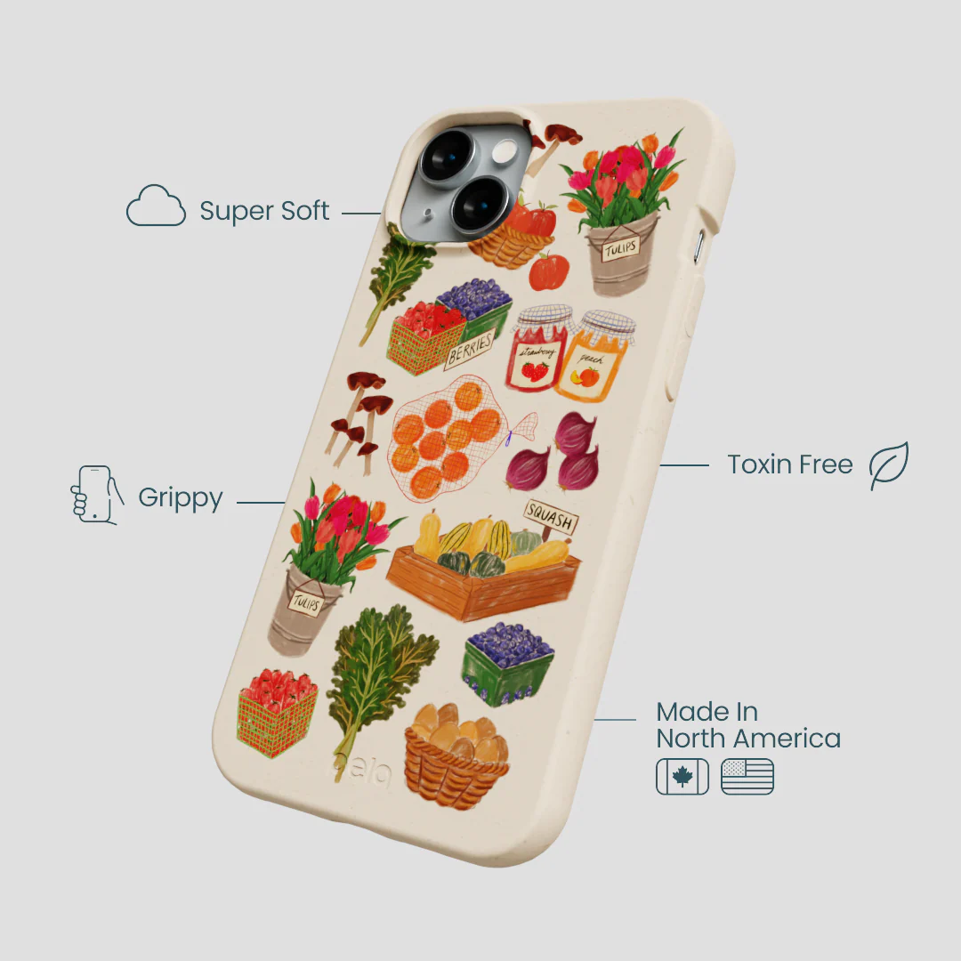 Seashell Farm Market iPhone 14 Plus Case - Image 4