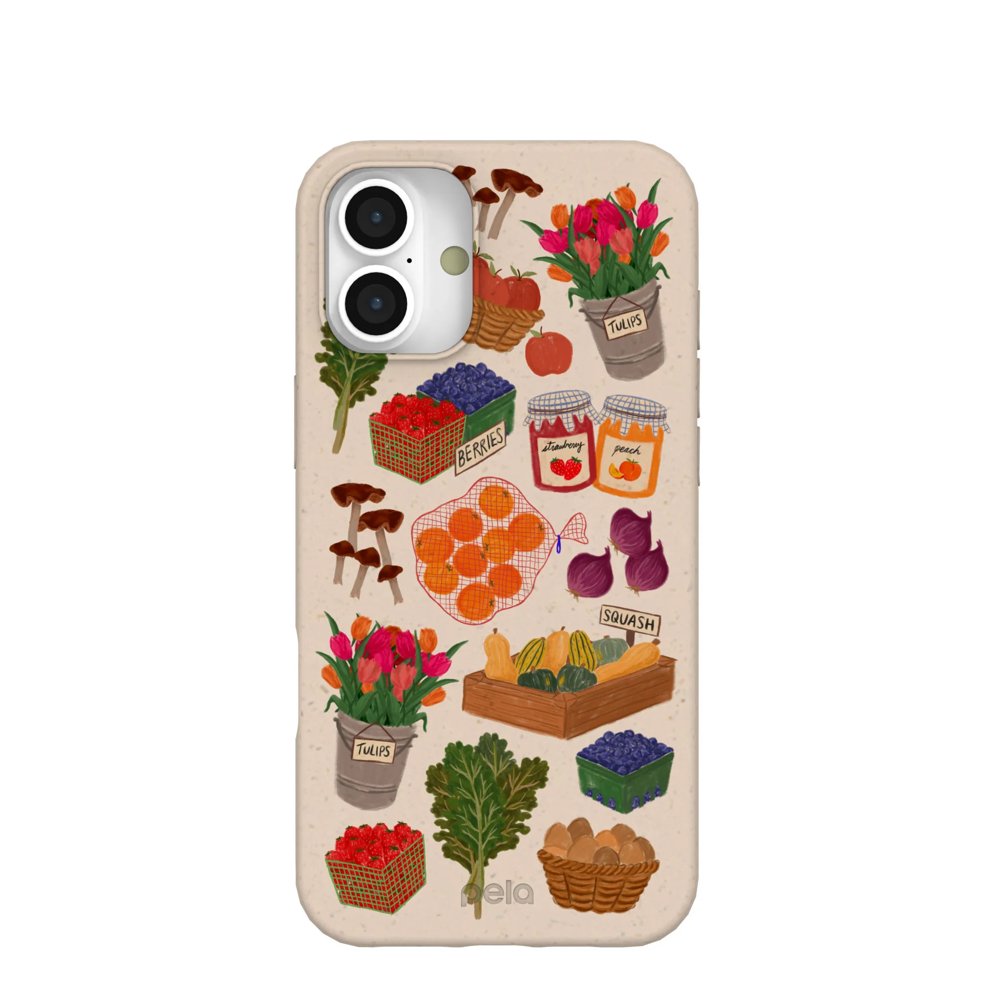 Seashell Farm Market iPhone 16 Plus Case