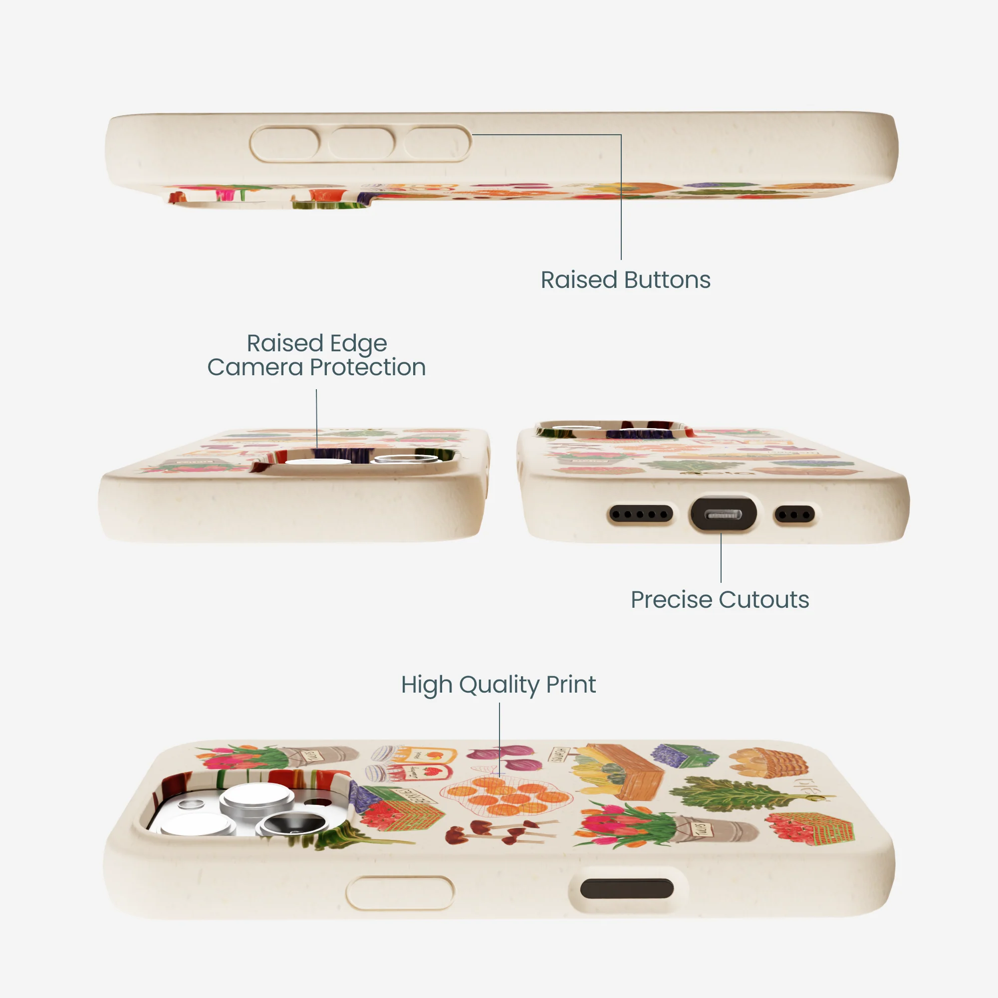 Seashell Farm Market iPhone 16 Pro Max Case - Image 3