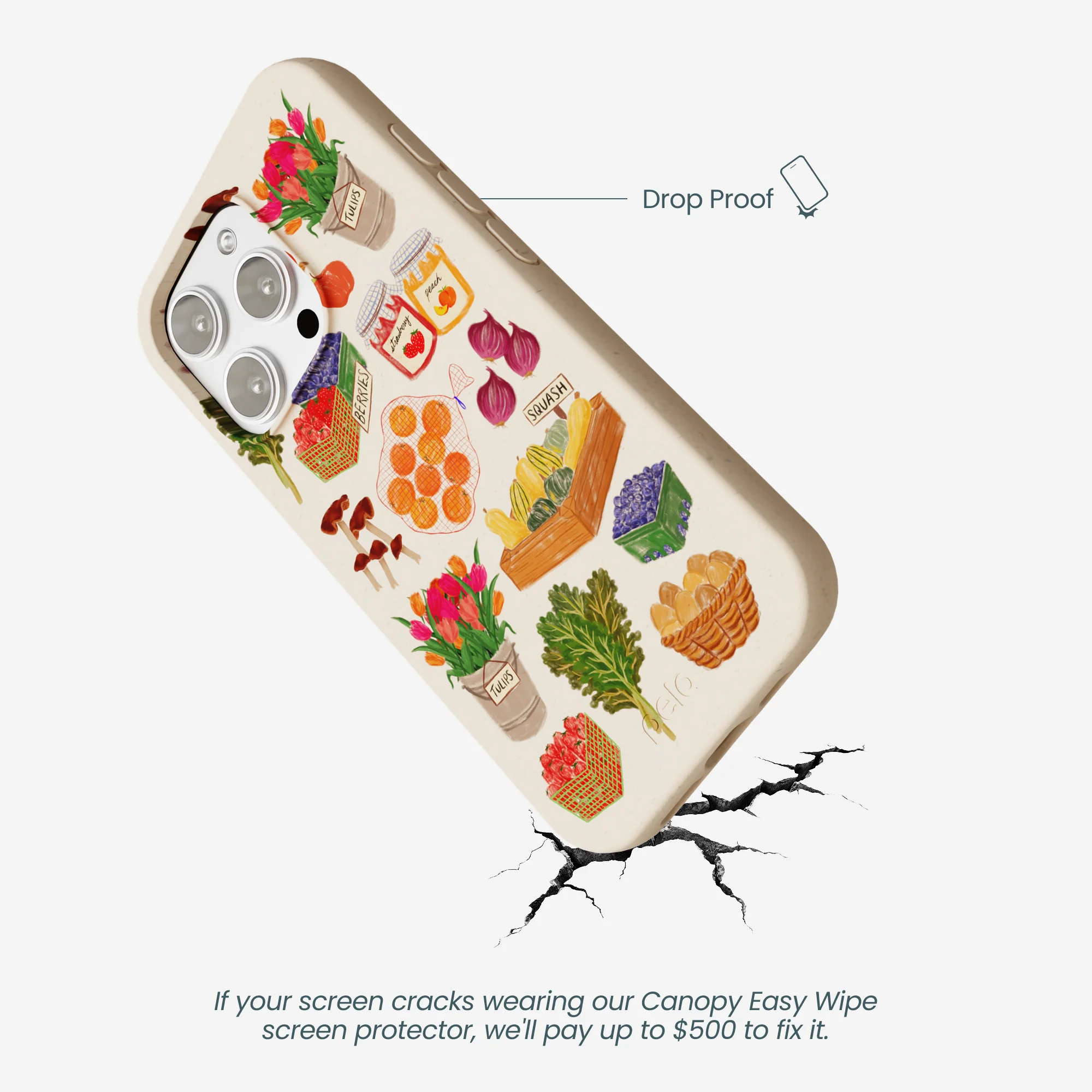 Seashell Farm Market iPhone 16 Pro Max Case - Image 5