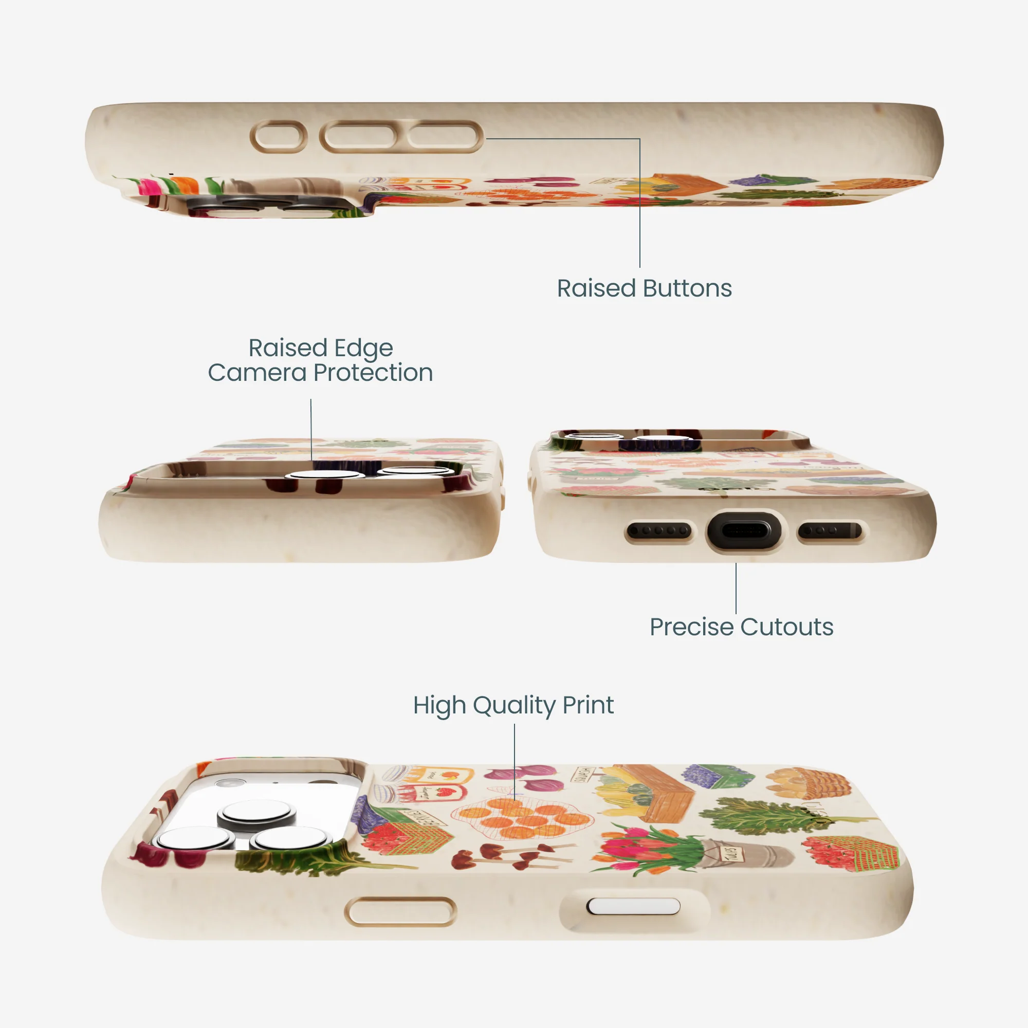 Seashell Farm Market iPhone 17 Pro Case - Image 3