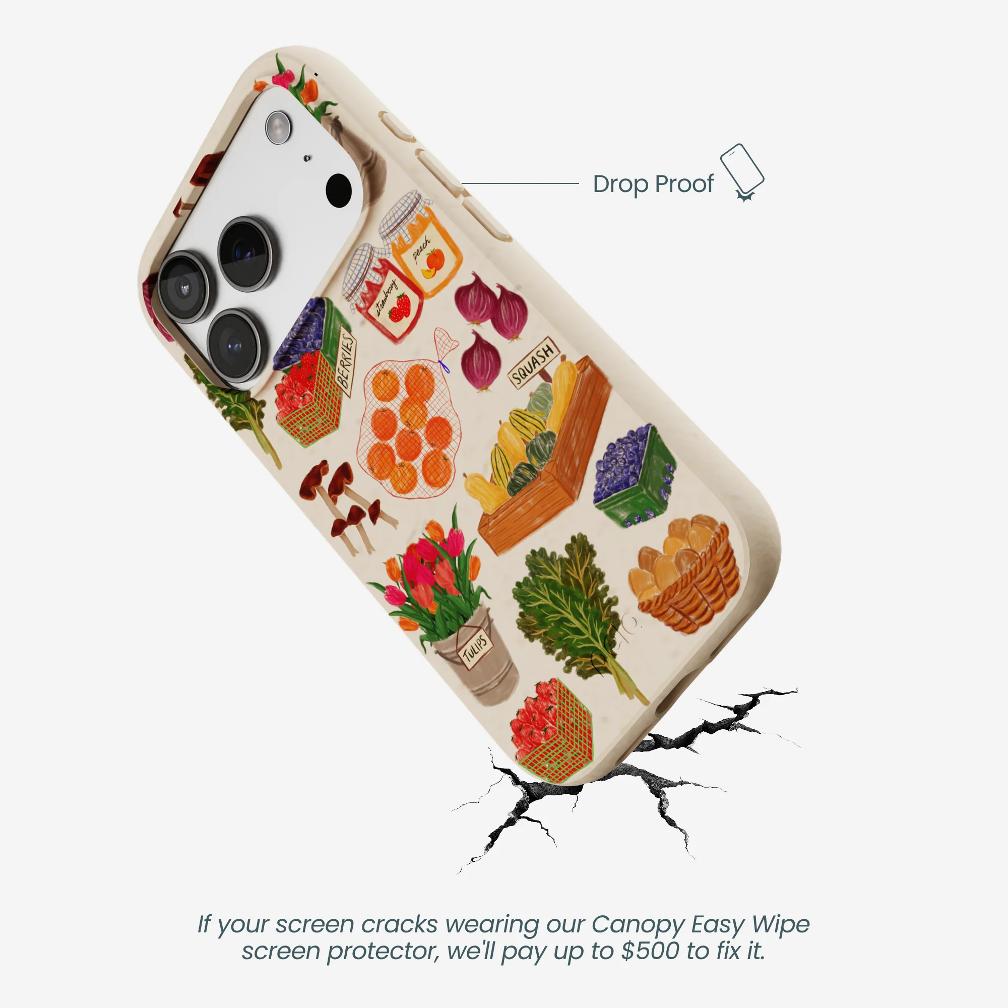 Seashell Farm Market iPhone 17 Pro Case - Image 5
