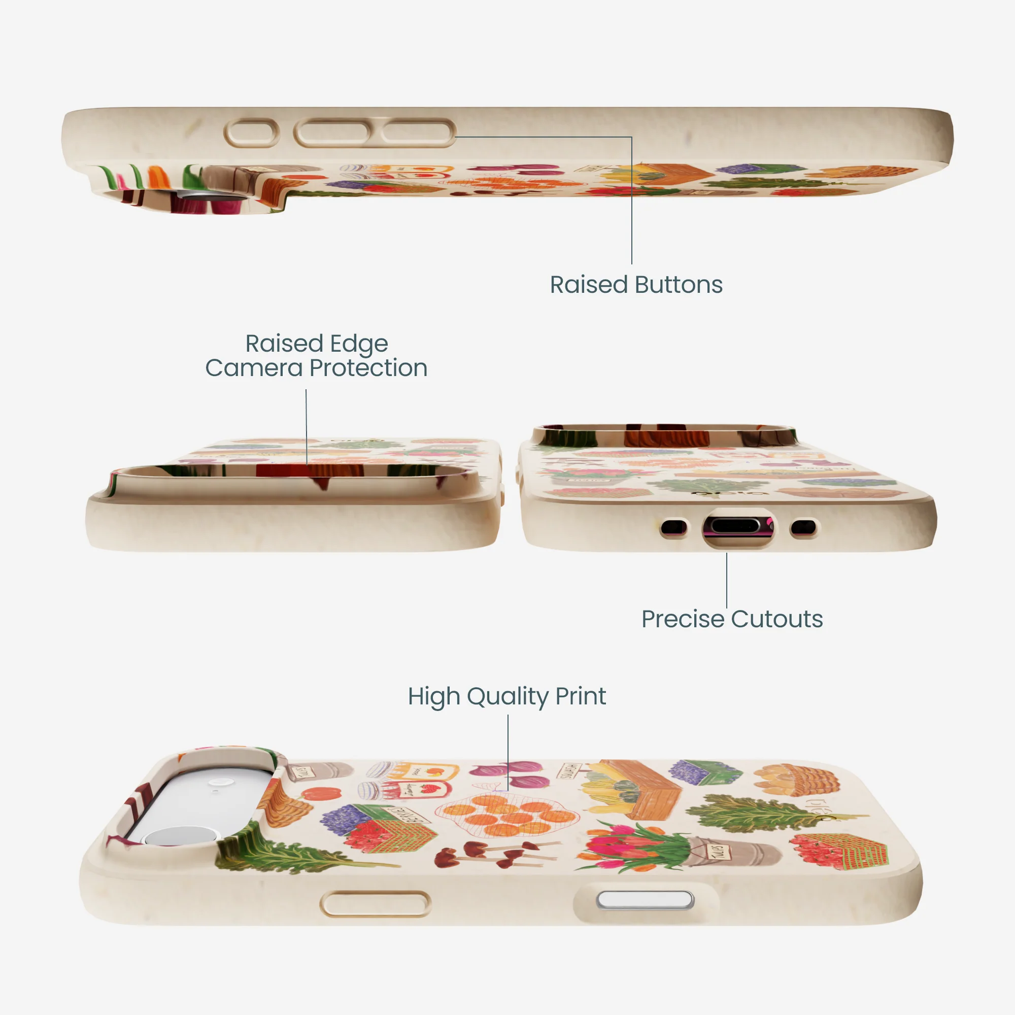 Seashell Farm Market iPhone Air Case - Image 3
