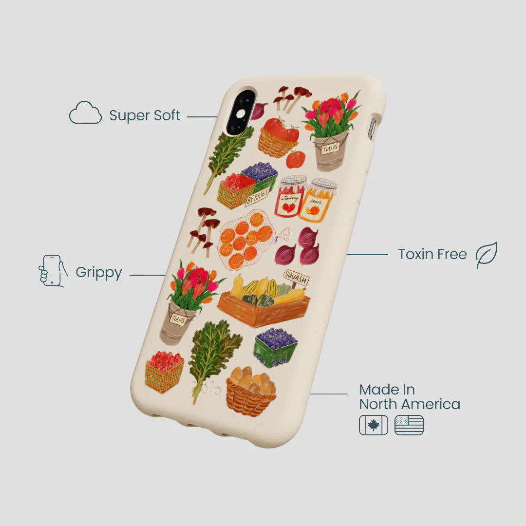 Seashell Farm Market iPhone XR Case - Image 4