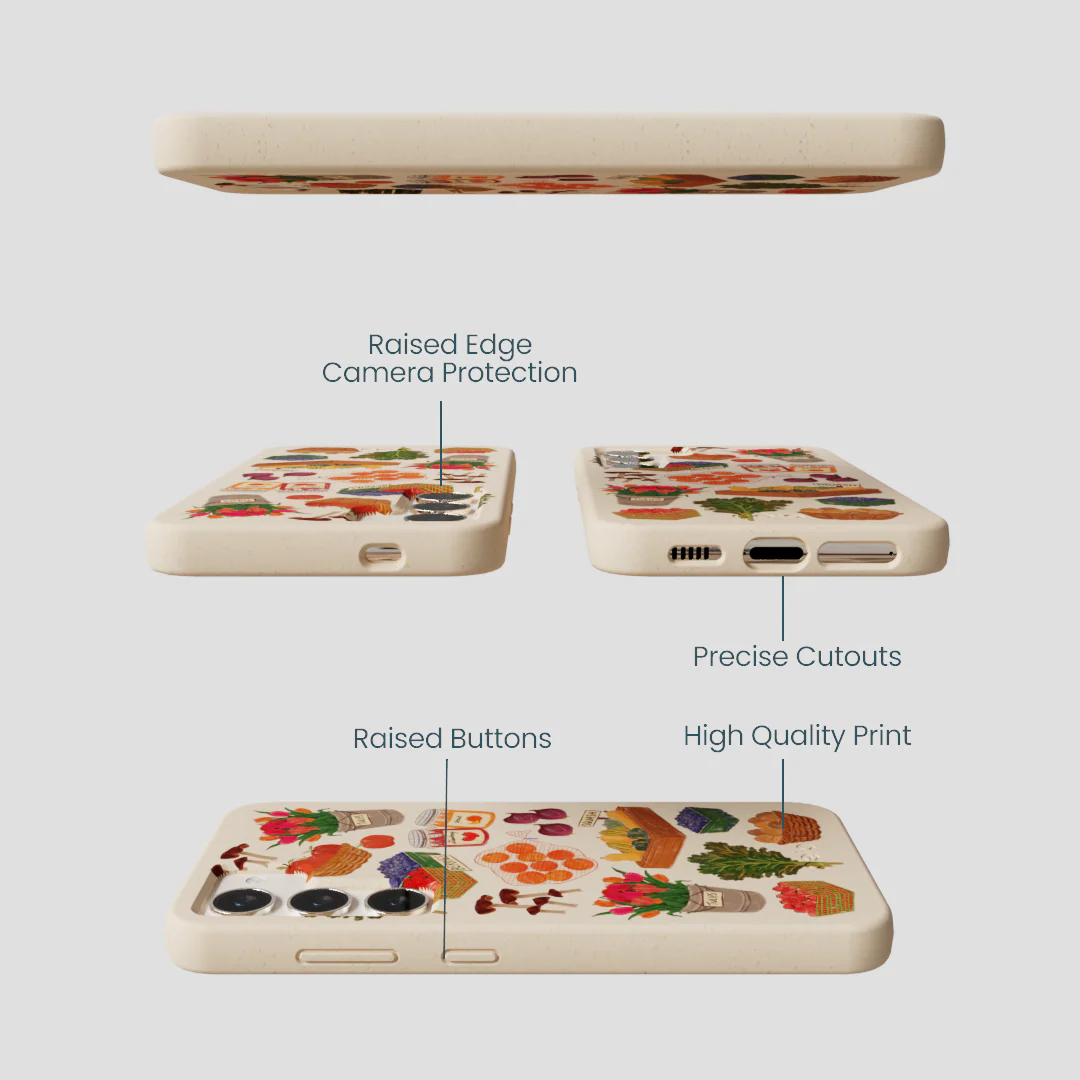 Seashell Farm Market Samsung Galaxy S24 Case - Image 3