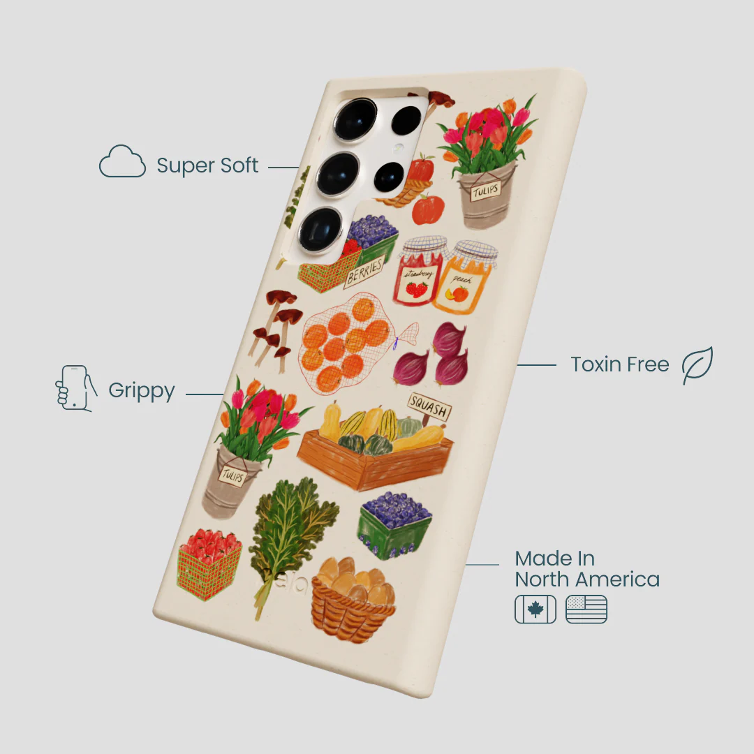 Seashell Farm Market Samsung Galaxy S24 Ultra Case - Image 4