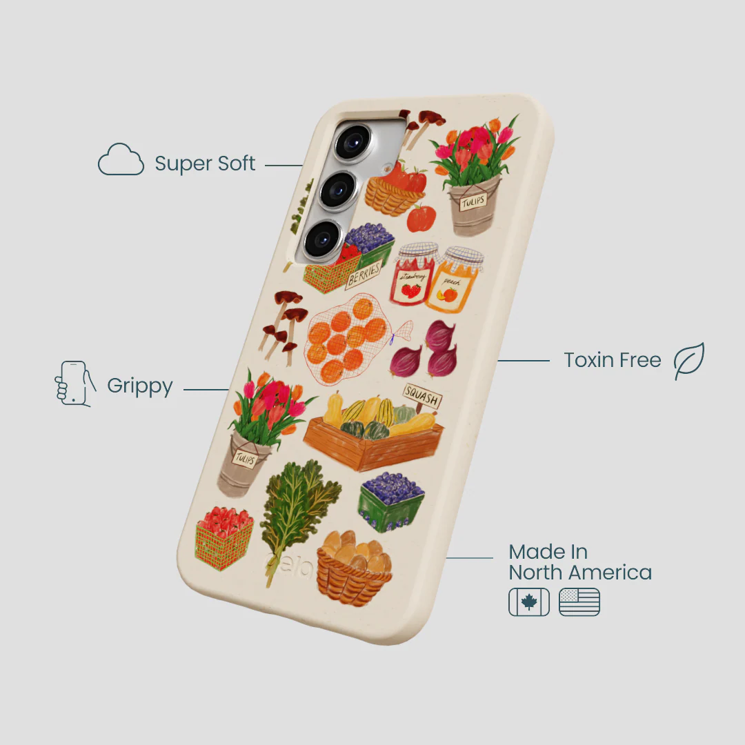 Seashell Farm Market Samsung Galaxy S25 Case - Image 4