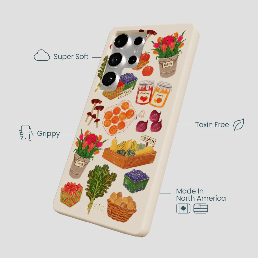Seashell Farm Market Samsung Galaxy S25 Ultra Case - Image 4