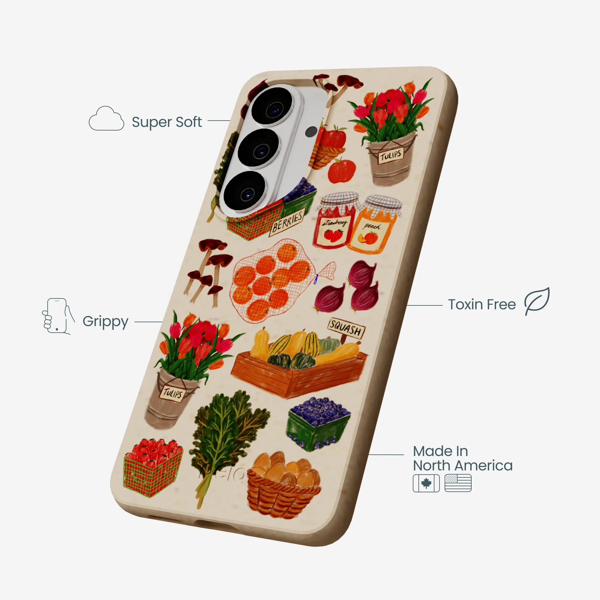Seashell Farm Market Samsung Galaxy S26 Case - Image 4