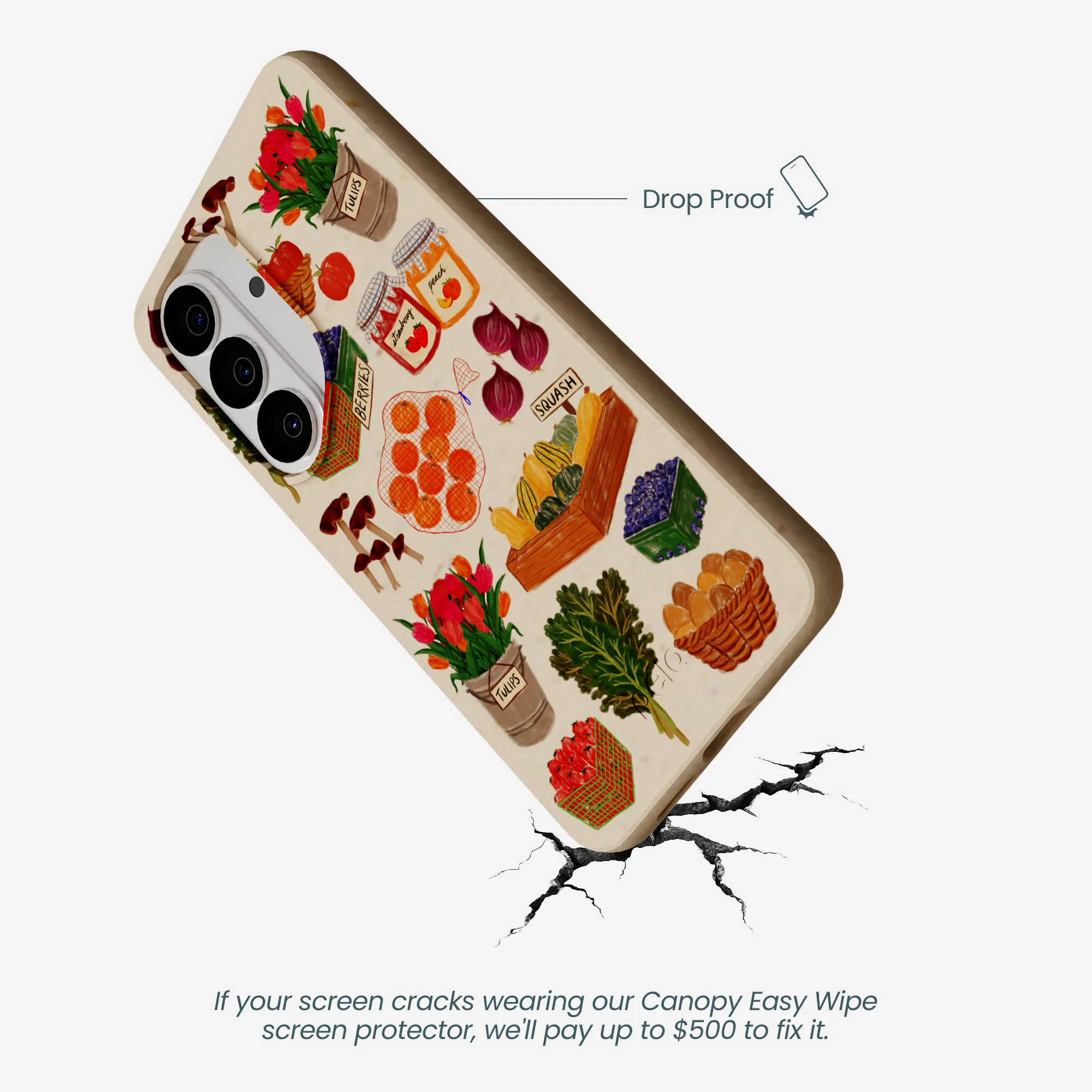Seashell Farm Market Samsung Galaxy S26 Case - Image 5