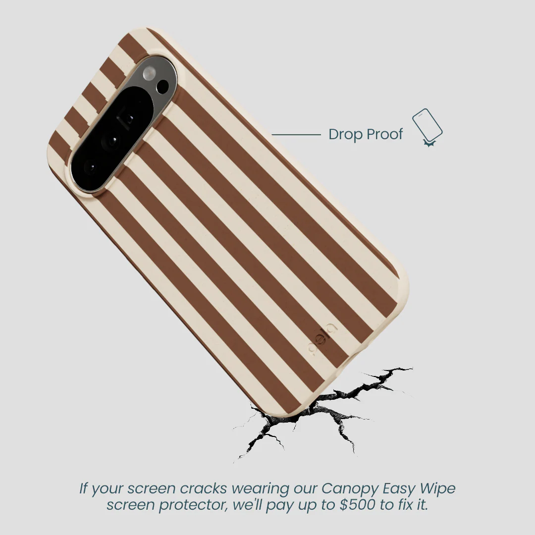 Seashell Fawn Stripes Google Pixel 10 Pro XL Case - Image 5