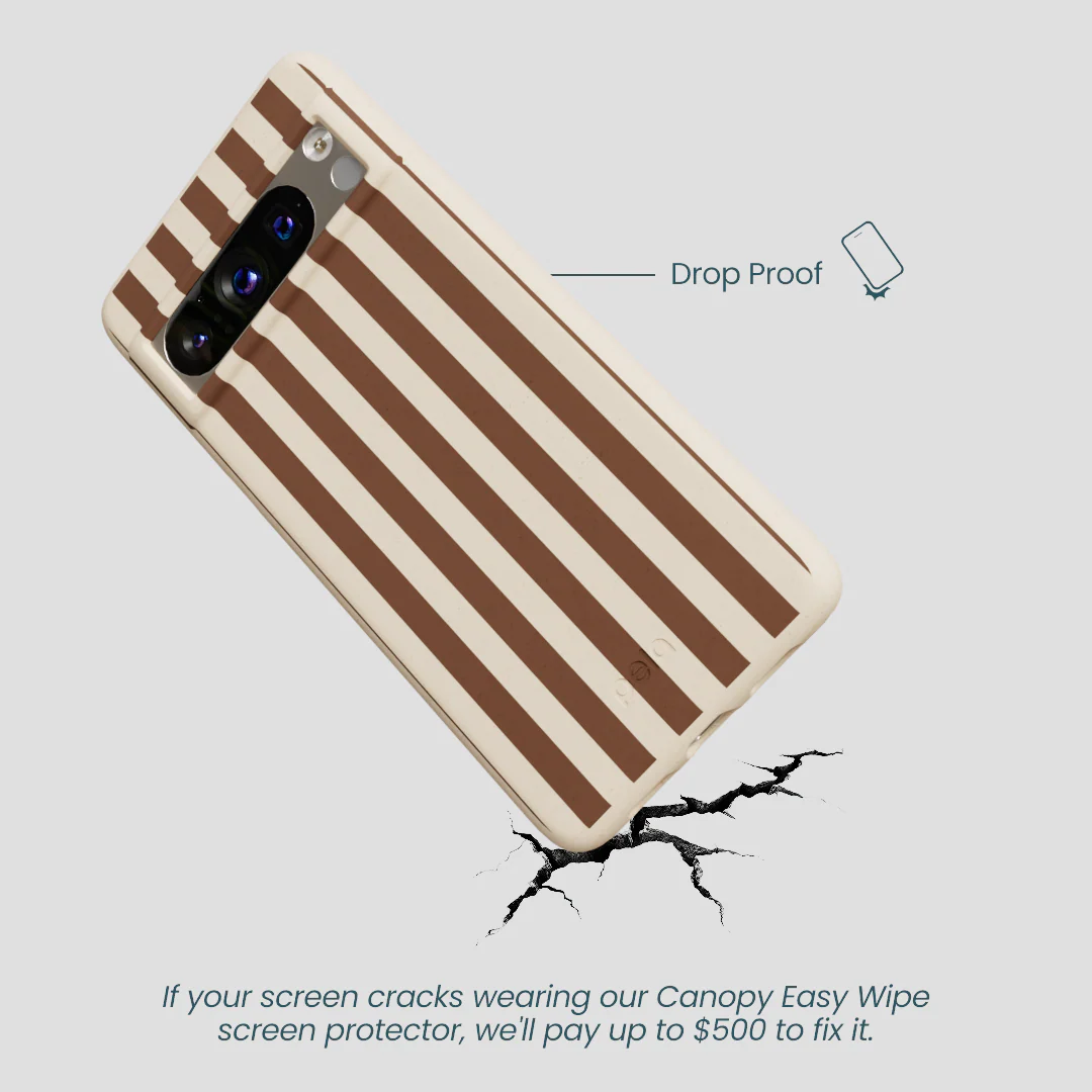 Seashell Fawn Stripes Google Pixel 8 Pro Case - Image 5