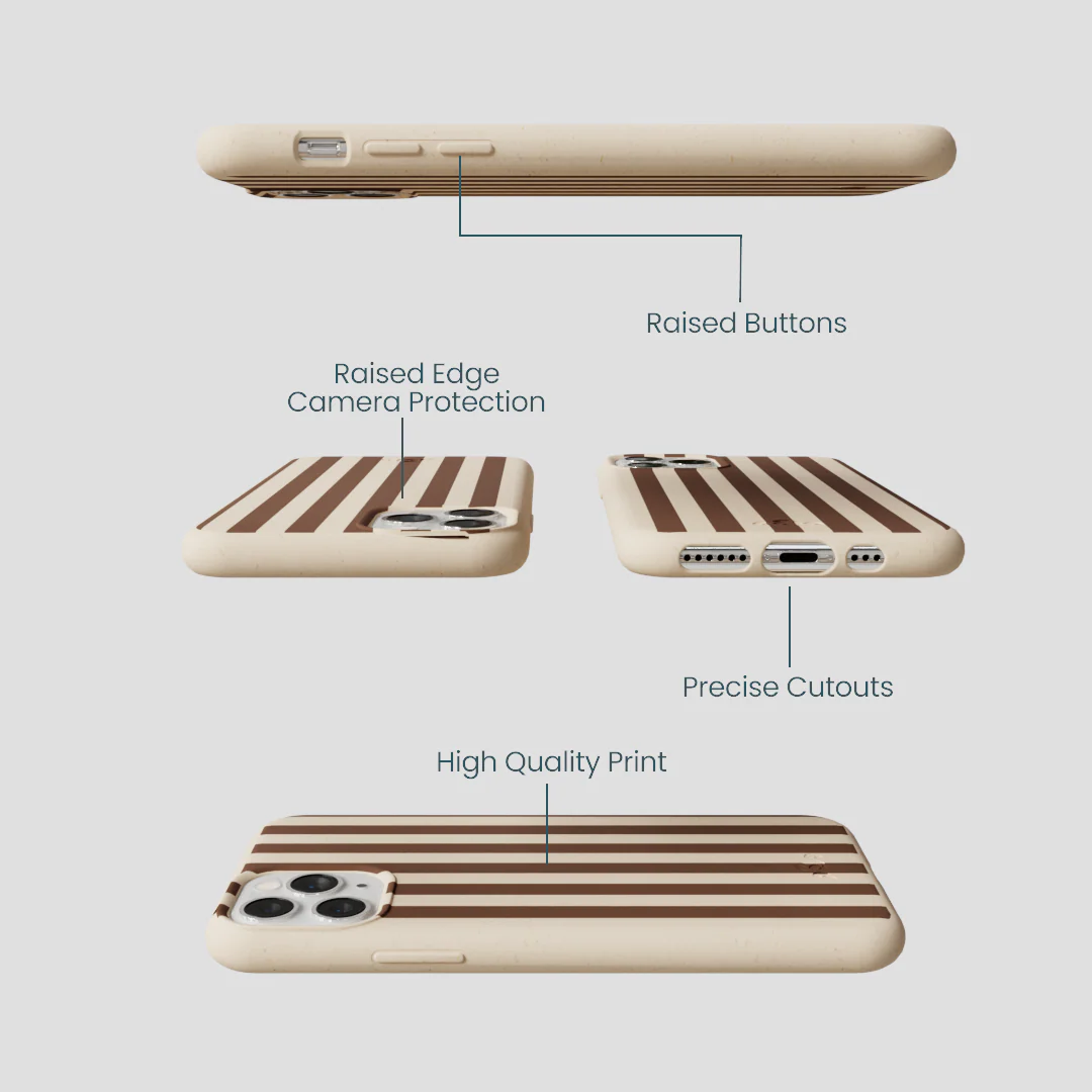 Seashell Fawn Stripes iPhone 11 Pro Case - Image 3