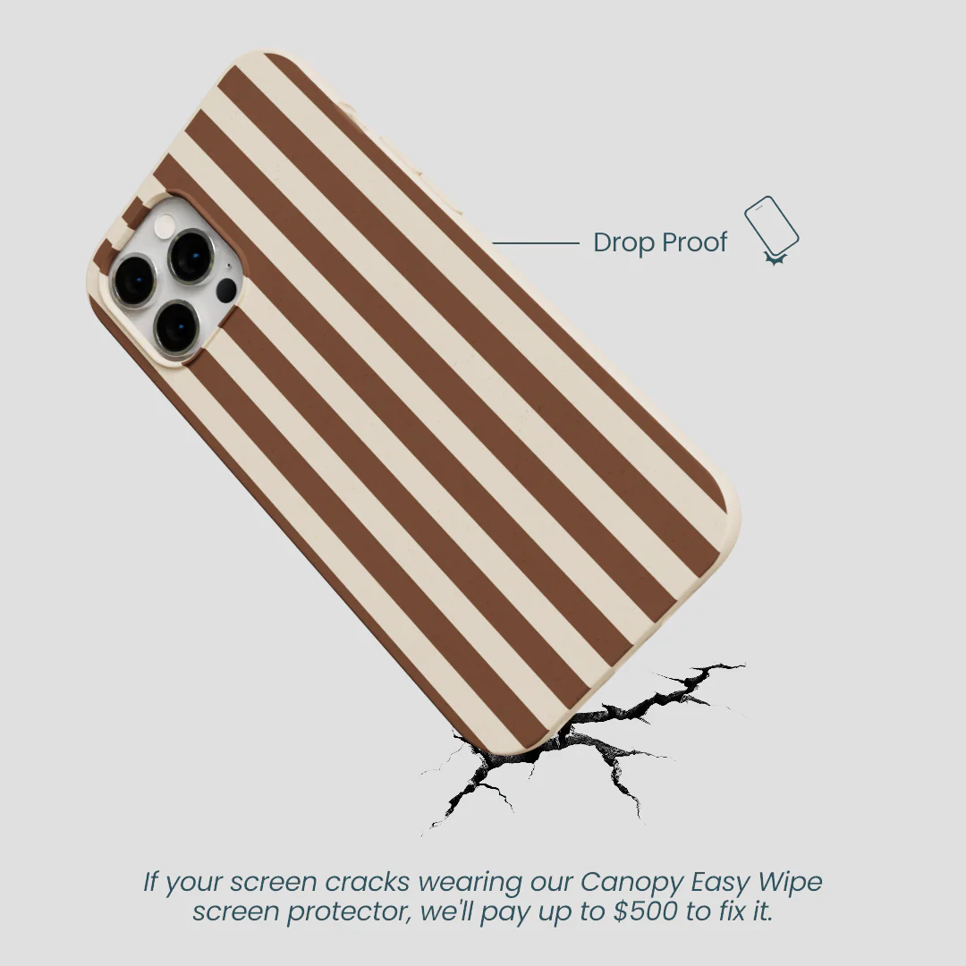 Seashell Fawn Stripes iPhone 12 Pro Max Case - Image 5