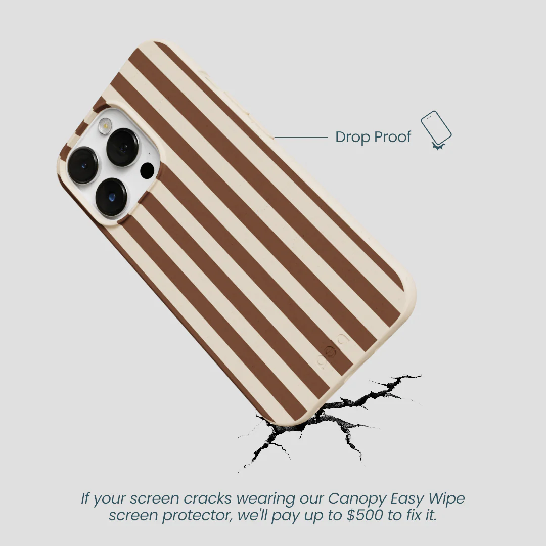 Seashell Fawn Stripes iPhone 13 Pro Max Case - Image 5