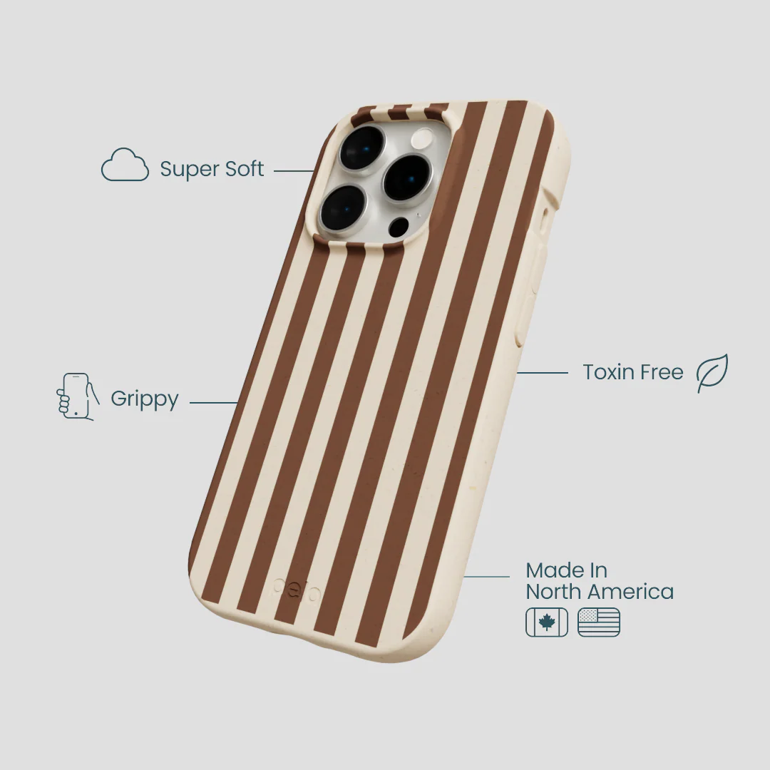 Seashell Fawn Stripes iPhone 14 Pro Case - Image 4