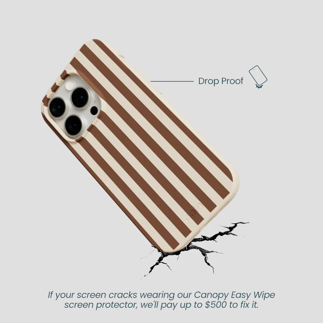 Seashell Fawn Stripes iPhone 14 Pro Case - Image 5