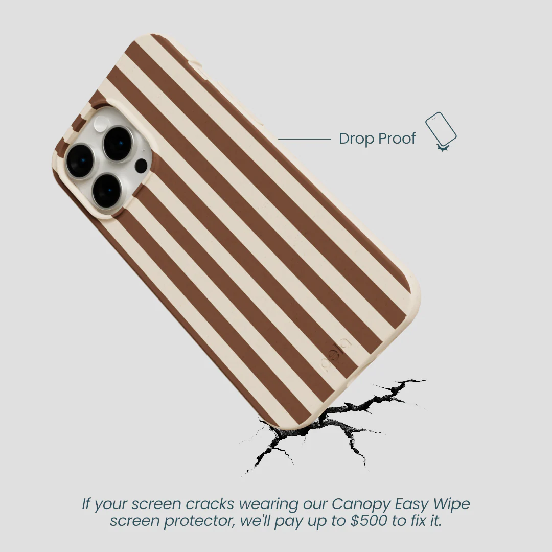 Seashell Fawn Stripes iPhone 14 Pro Max Case - Image 5