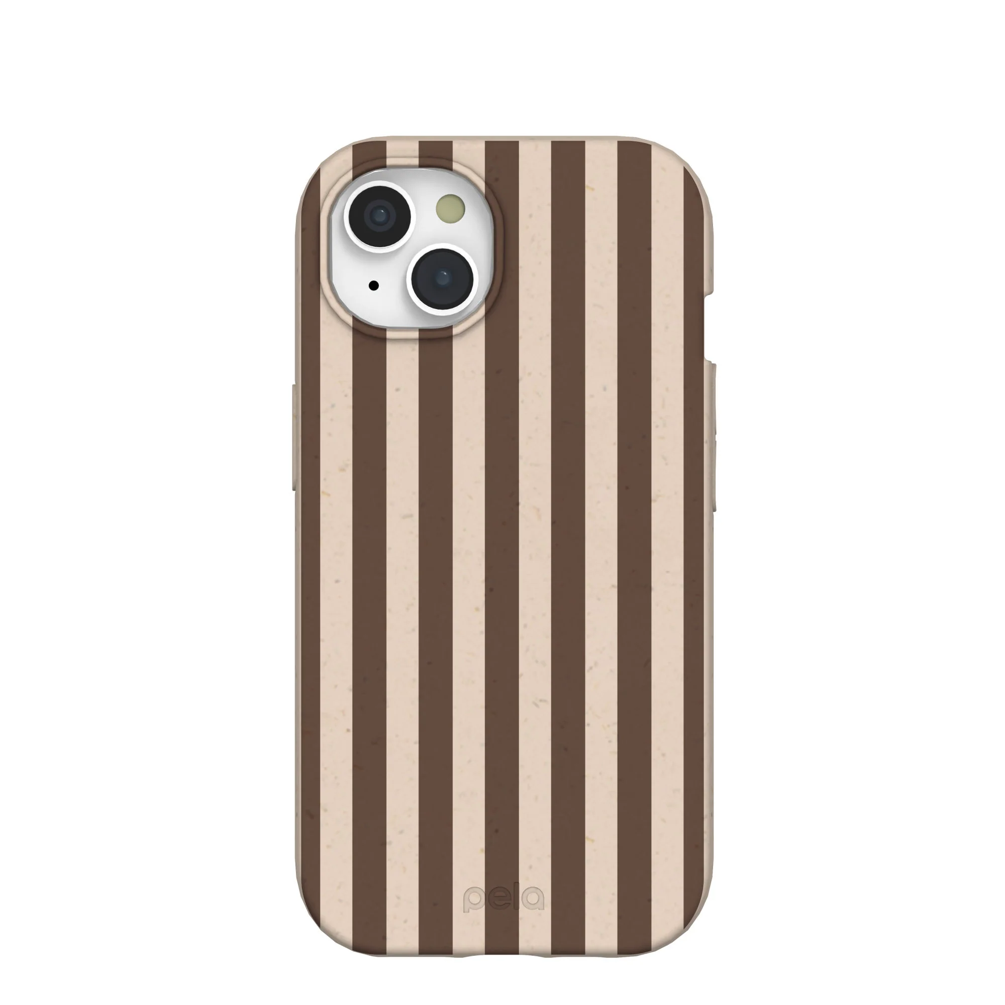 Seashell Fawn Stripes iPhone 15 Case