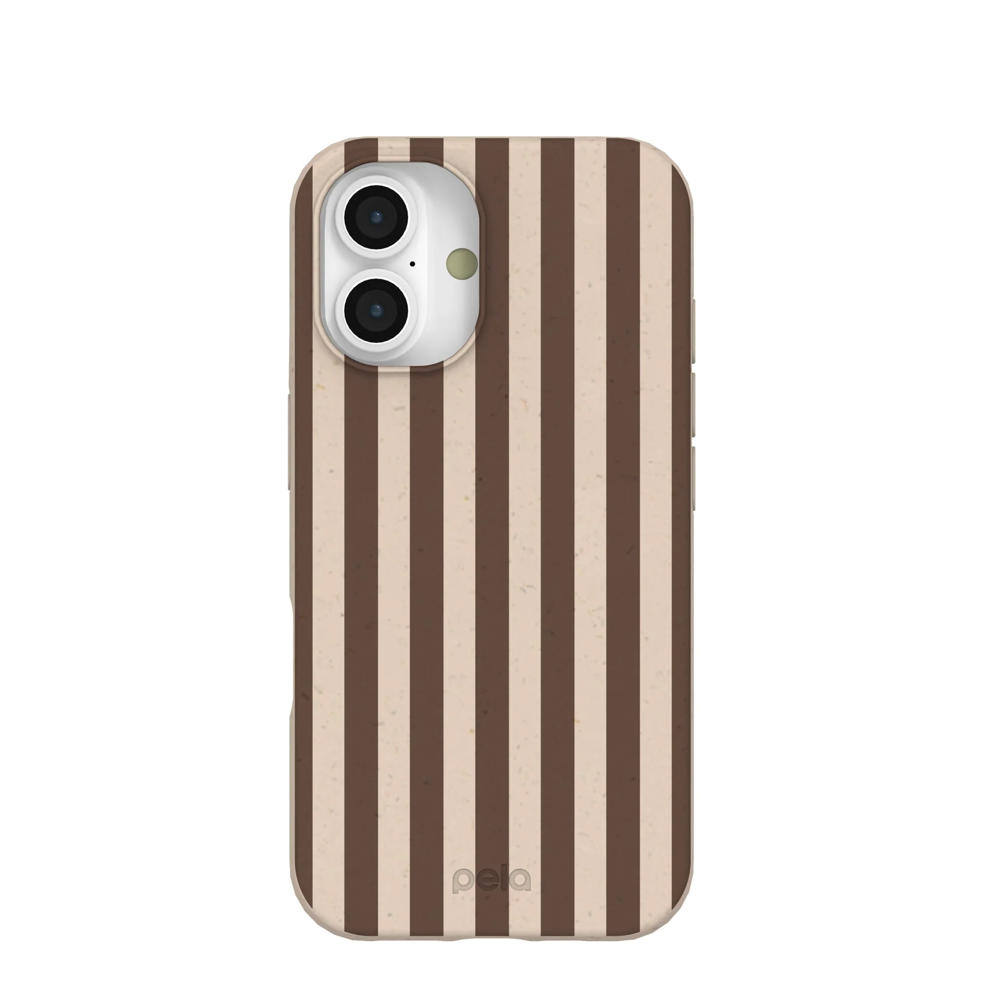 Seashell Fawn Stripes iPhone 16 Case