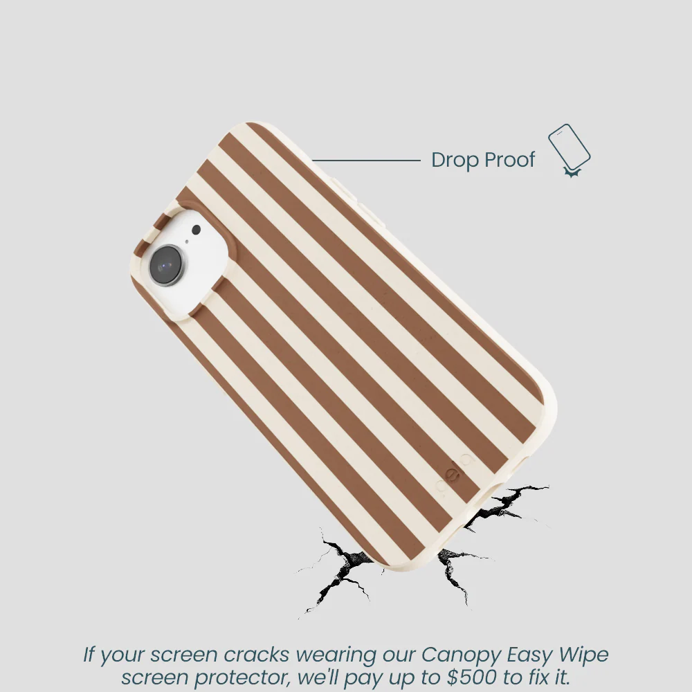 Seashell Fawn Stripes iPhone 16e/17e Case - Image 5