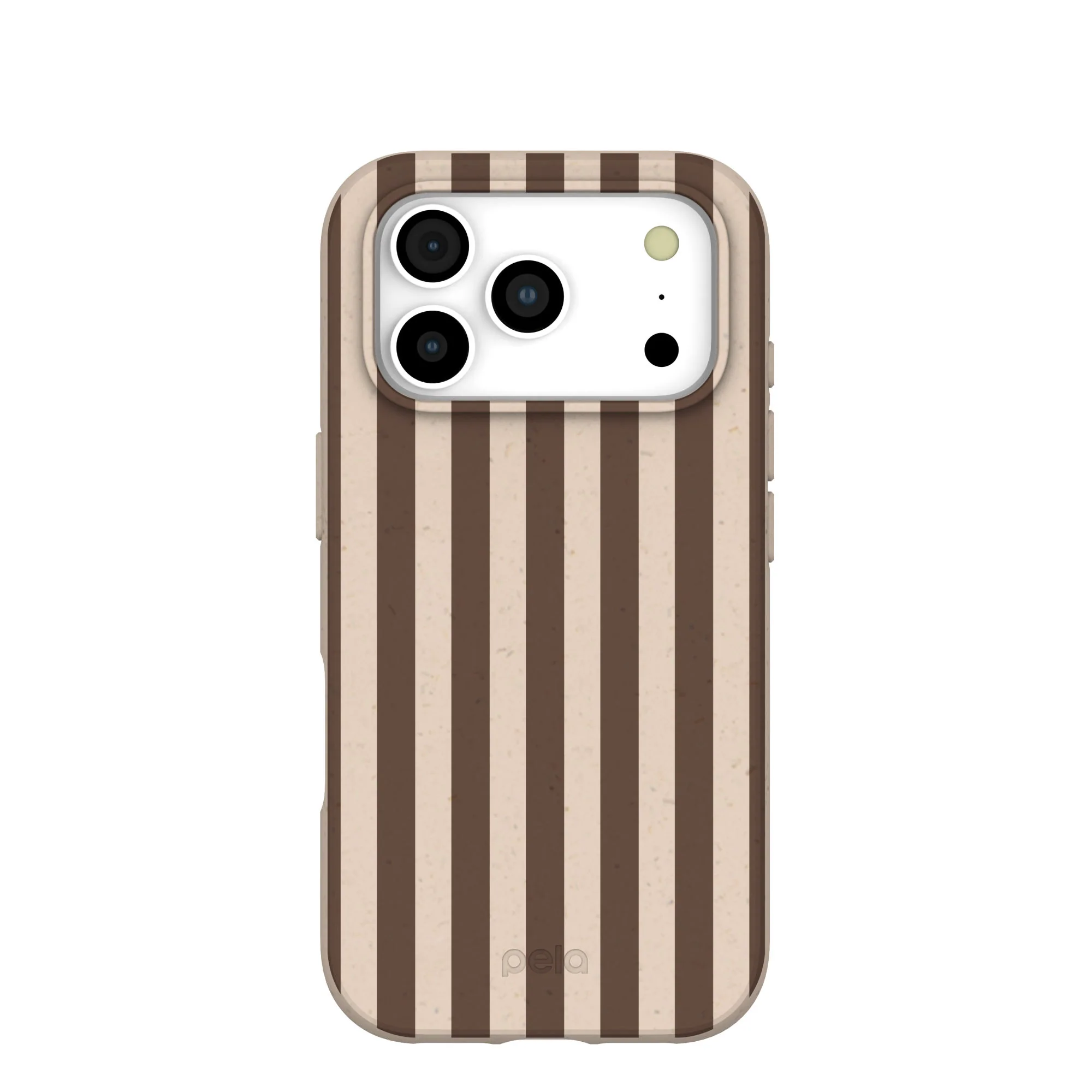 Seashell Fawn Stripes iPhone 17 Pro Case