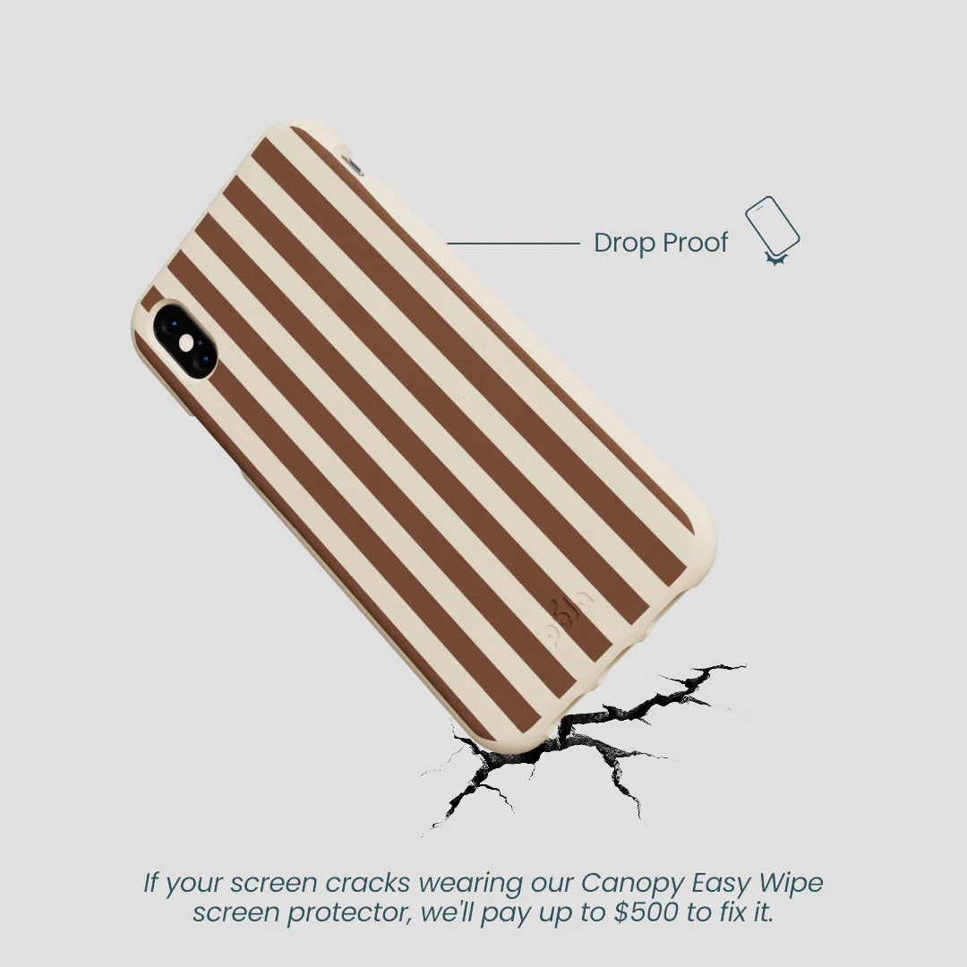 Seashell Fawn Stripes iPhone XR Case - Image 5