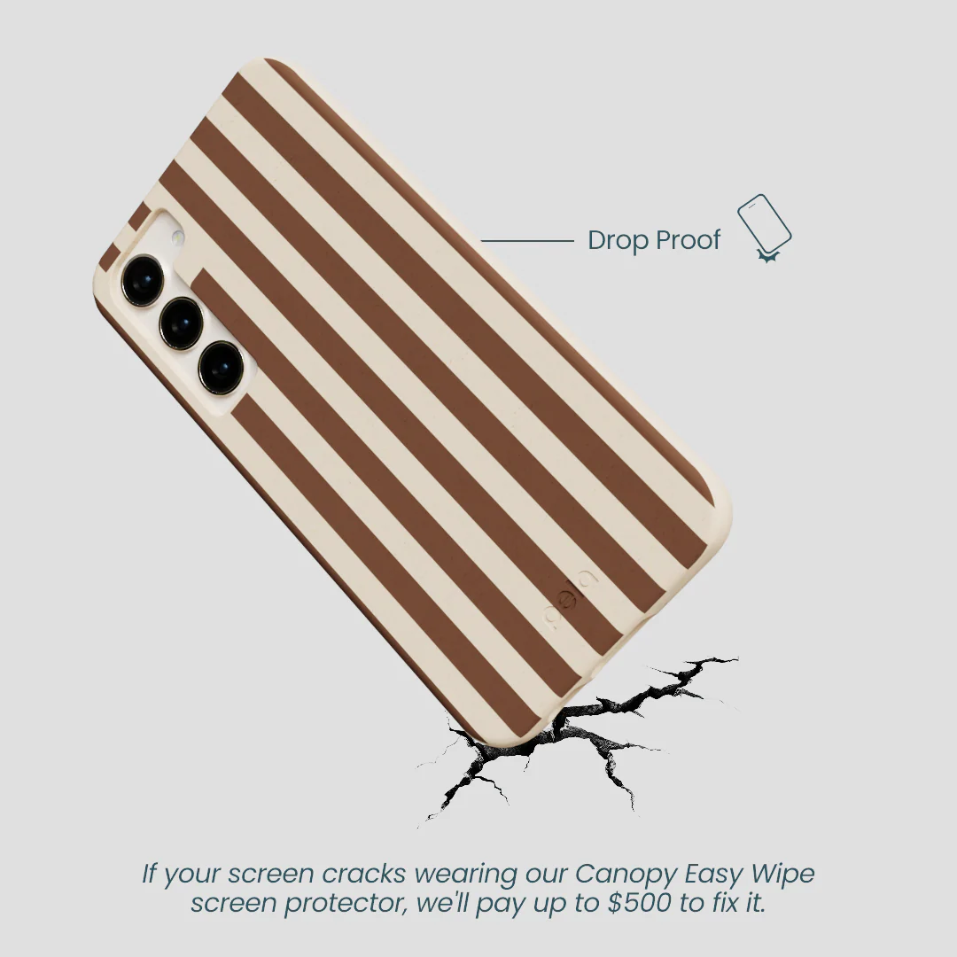 Seashell Fawn Stripes Samsung Galaxy S24+(Plus) Case - Image 5
